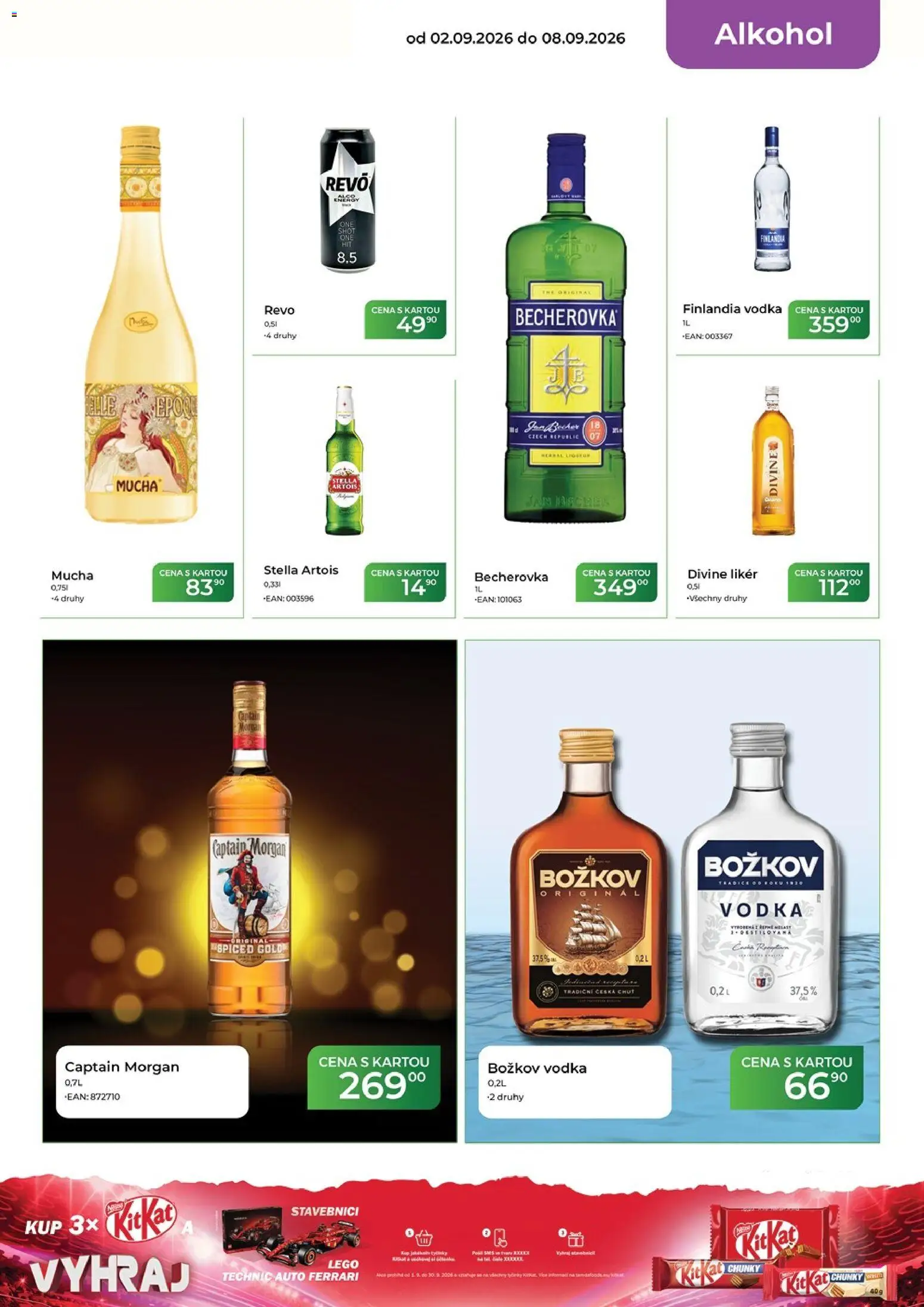 Tamda Foods leták od 02.09.2026 | Strana: 15 | Produkty: Likér, Lego Technic, Becherovka, Captain Morgan