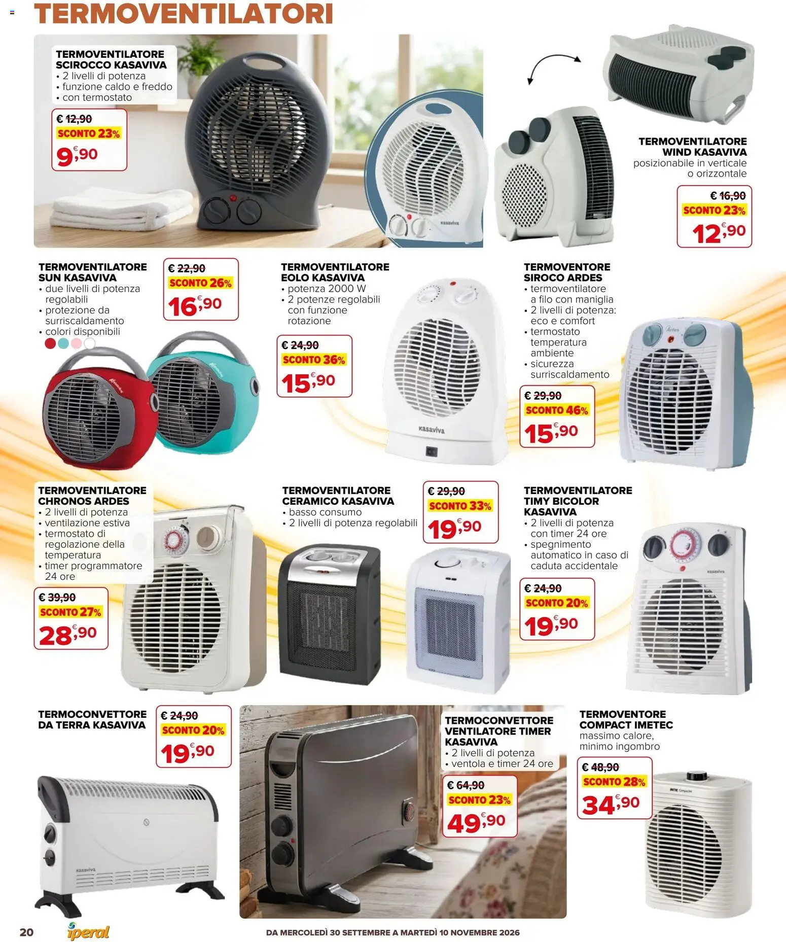 Volantino Iperal del 30/09/2026 | Pagina: 20 | Prodotti: Ventilatore, Basso, Terra