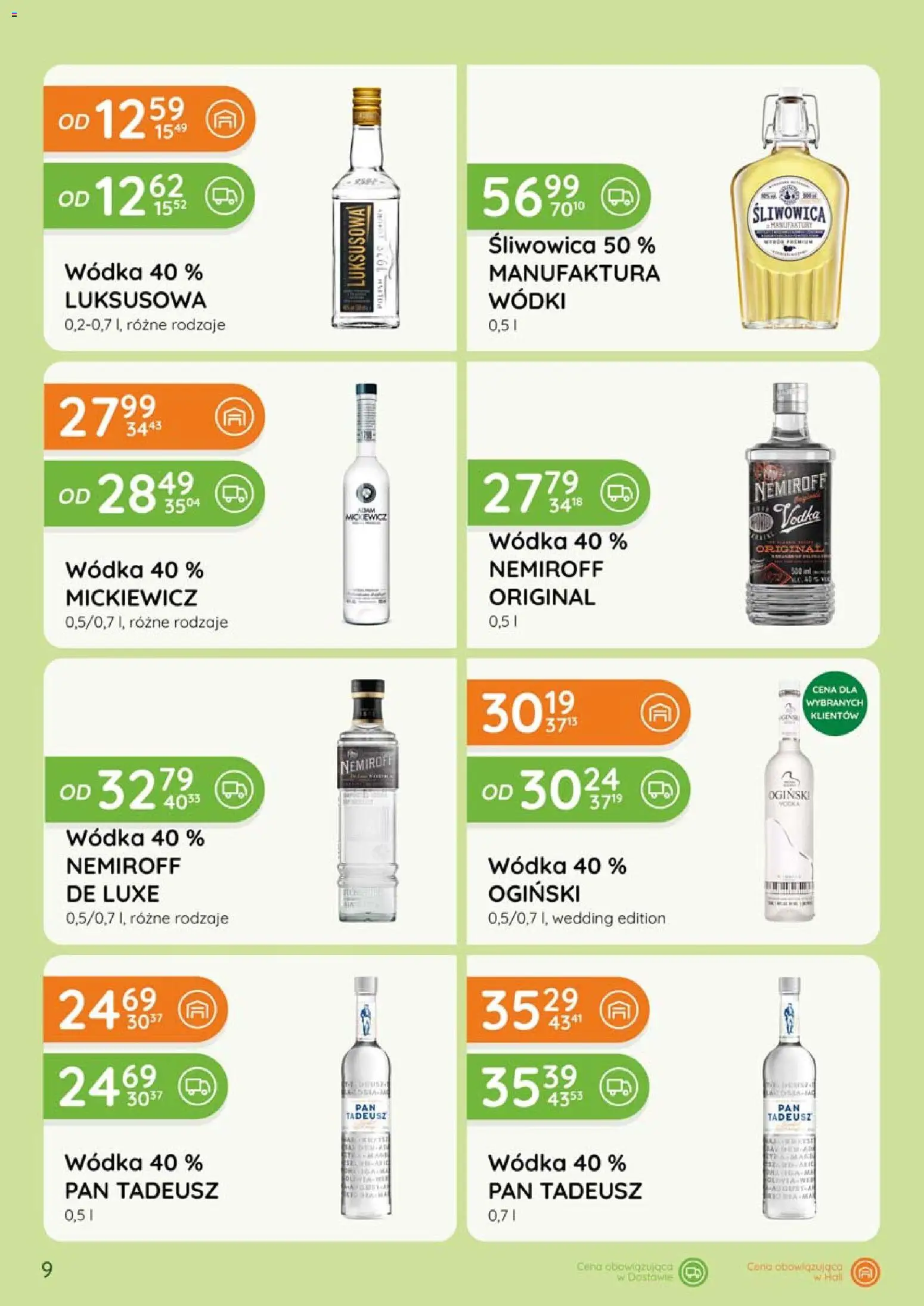 Eurocash gazetka - Katalog Alkoholowy od 01.06.2026 | Strona: 9 | Produkty: Ogiński, Vodka, Wódka