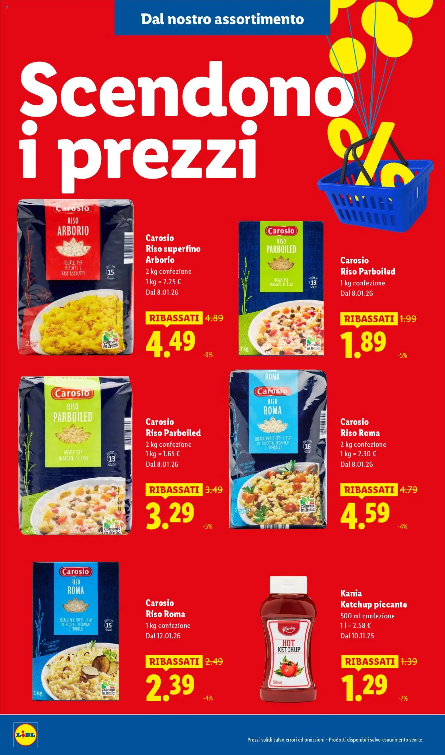 Volantino Lidl del 08/01/2026 | Pagina: 24 | Prodotti: Riso, Riso parboiled, Ketchup