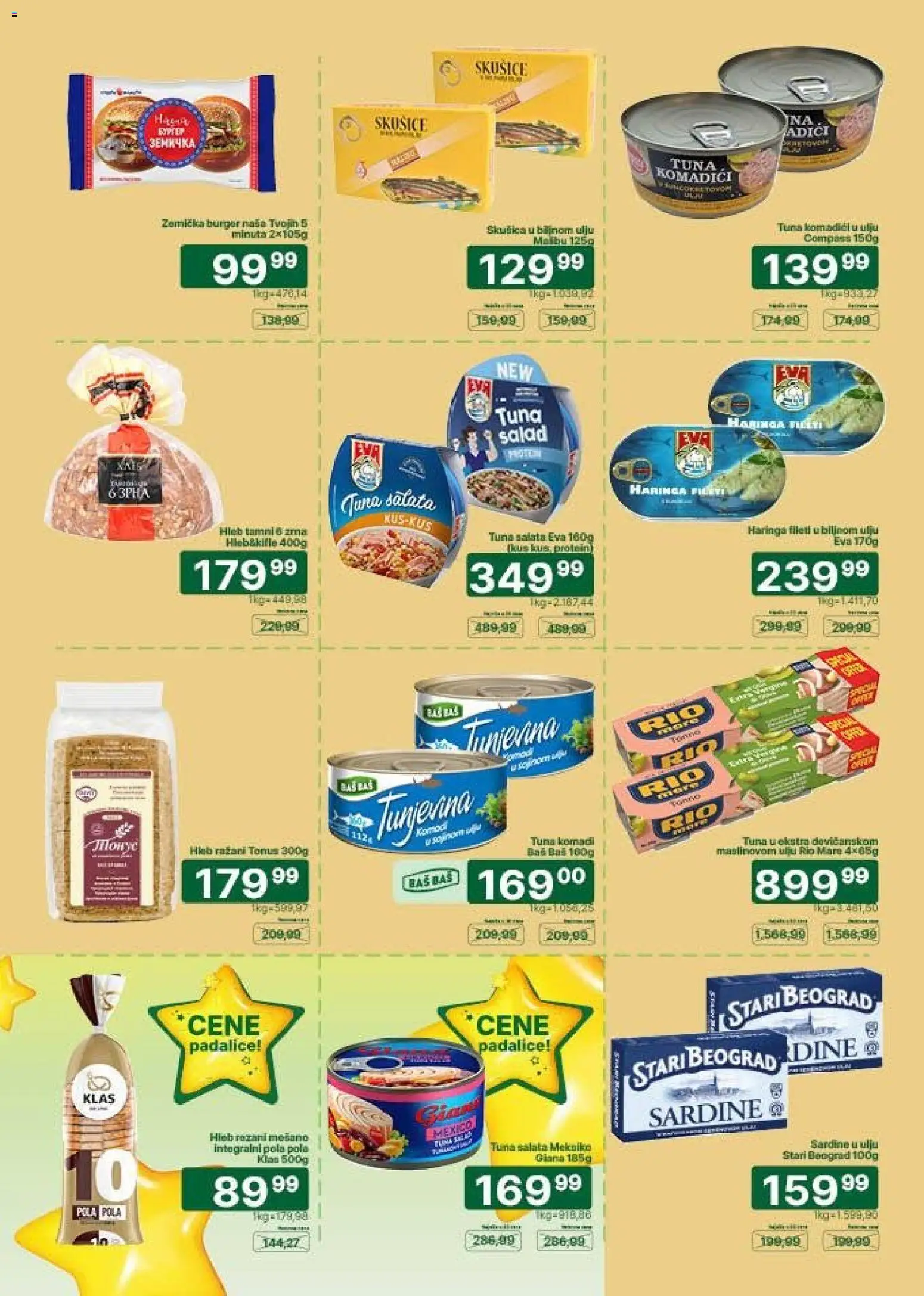 Univerexport katalog - važi od 01.09.2026 | Strana: 10 | Proizvode: Protein, Burger, Sardine, Hleb