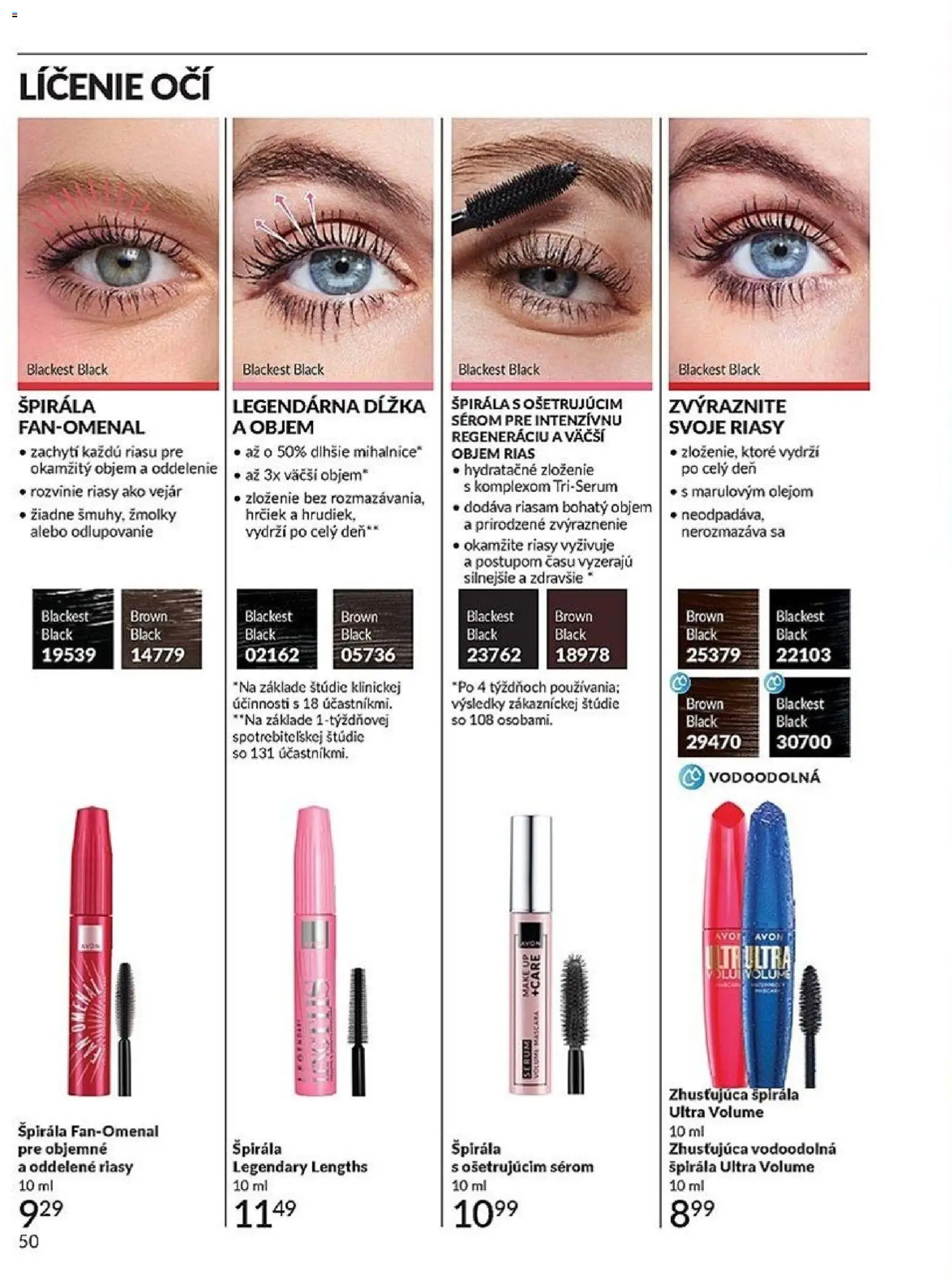 Nové Avon akcie – leták je platný od 01.06.2026 | Strana: 50 | Produkty: Make up
