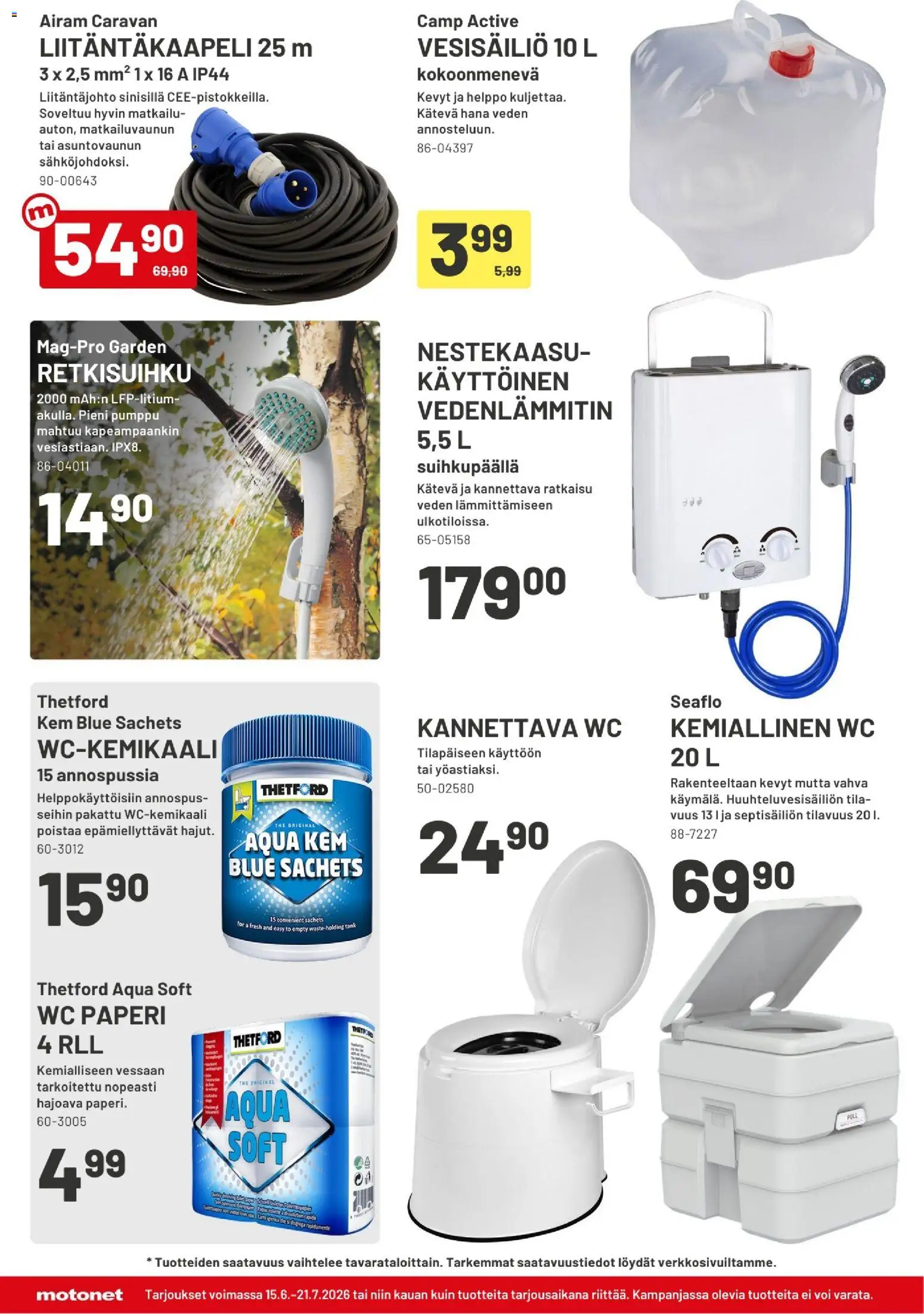 Motonet tarjoukset – voimassa 15.06.2026 alkaen | Sivu: 4 | Tuotteet: WC, Paperi, Voi, Pumppu