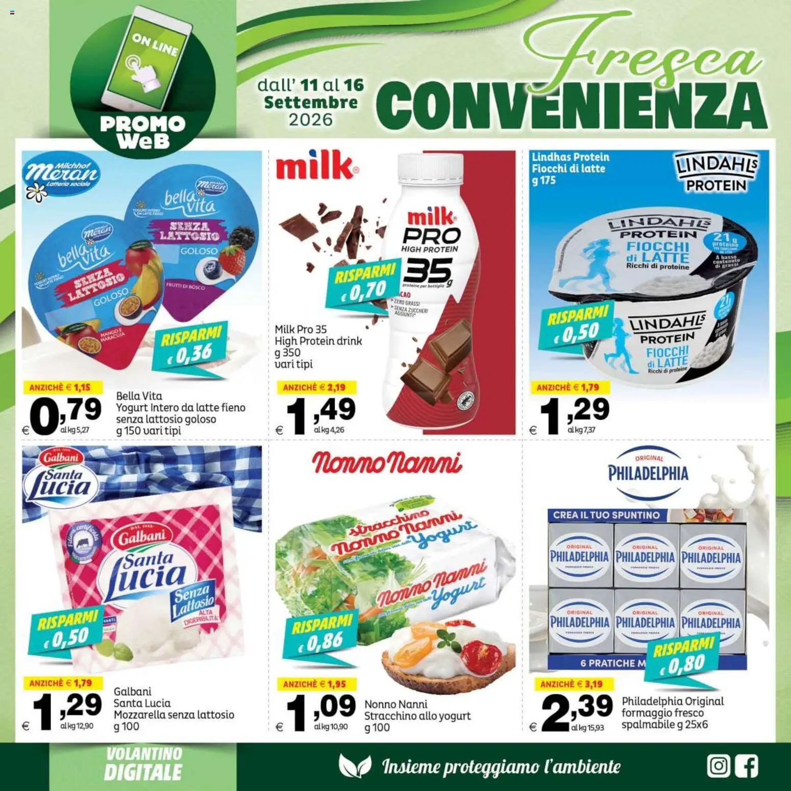 Volantino Elite Supermercati del 11/09/2026 | Pagina: 2 | Prodotti: Yogurt, Fiocchi di latte, Formaggio, Mango