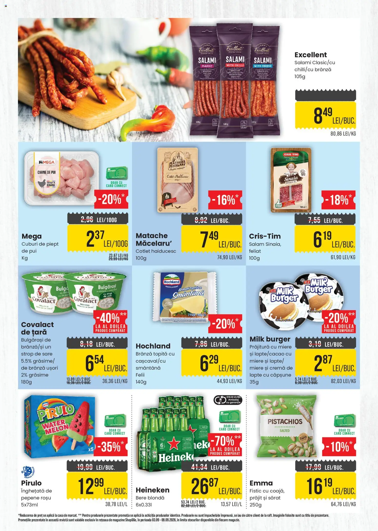 Noul catalog Mega Image – valabil de la 03.09.2026 | Pagină: 2 | Produse: Chilli, Pui, Brânză, Burger