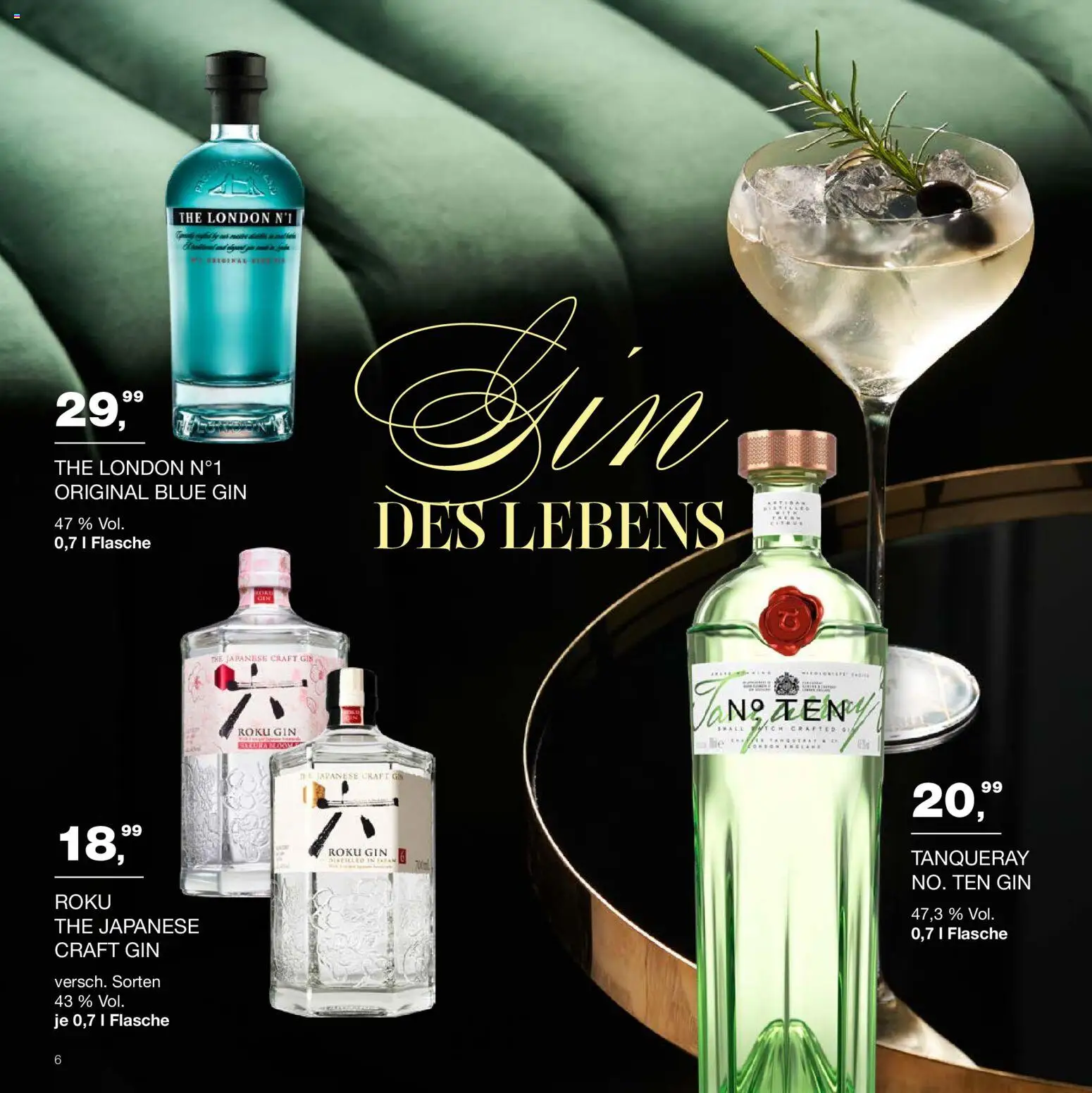 Handelshof Drinks & More – gültig ab 15.10.2026 | Seite: 6 | Produkte: Gin