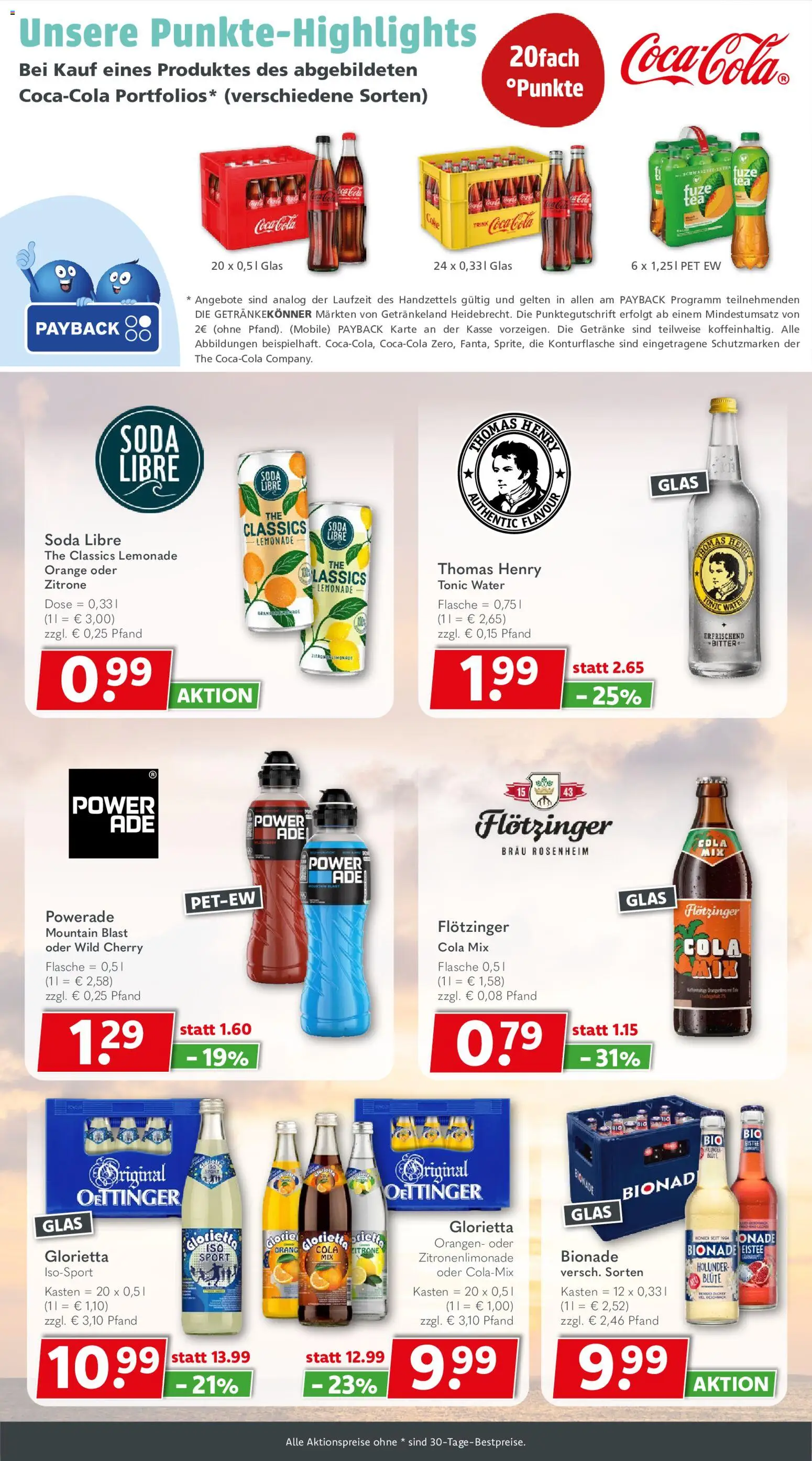 Getränkeland Prospekt Berlin – gültig ab 17.08.2026 | Seite: 7 | Produkte: Orangen, Bionade, Zitrone, Powerade