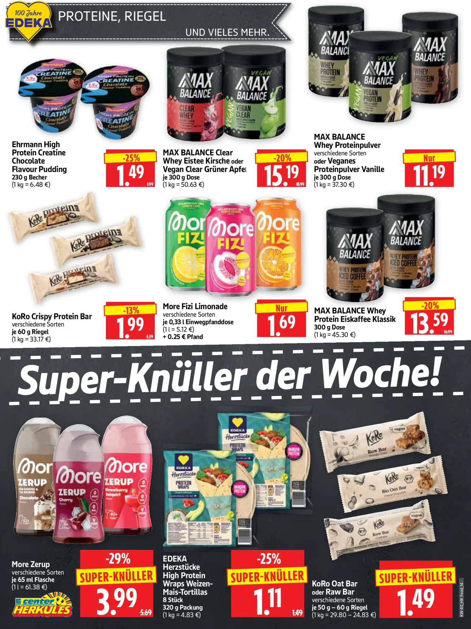 HERKULES Prospekt – gültig ab 28.09.2026 | Seite: 14 | Produkte: Äpfel, Limonade, Pudding, Vanille
