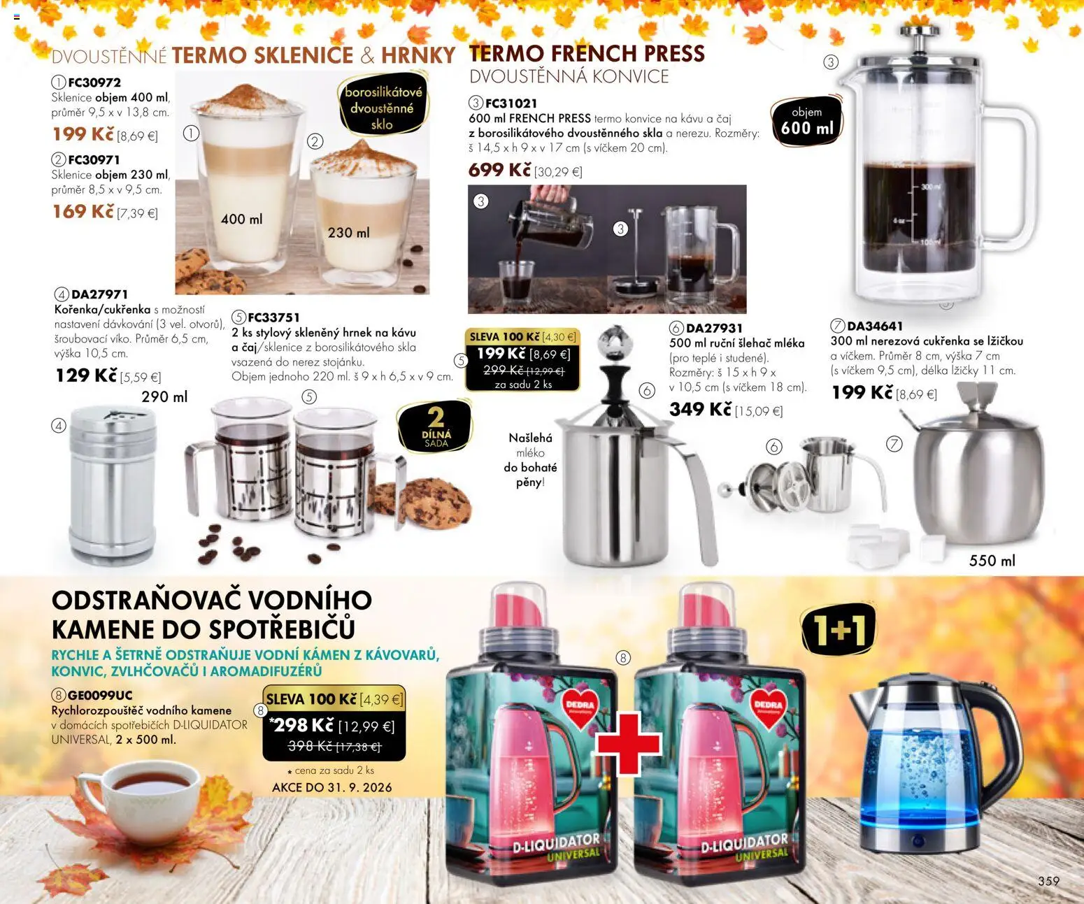 Nové Dedra akcie – leták je platný od 01.09.2026 | Strana: 59 | Produkty: Čaj