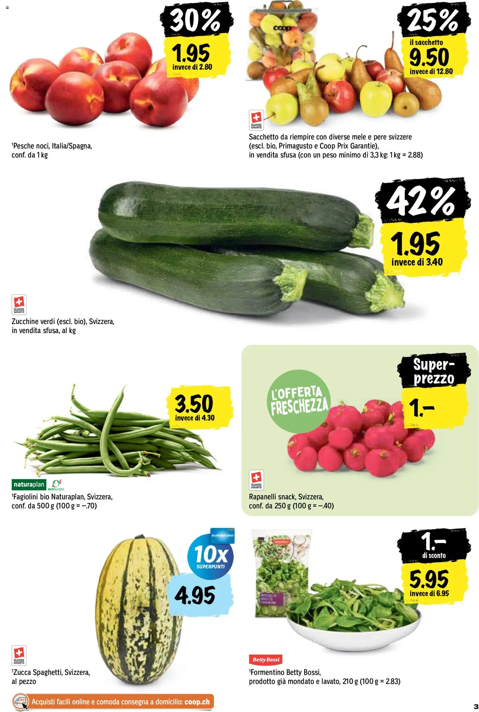 Coop aktionen IT – gültig ab 03.09.2026 | Seite: 3 | Produkte: Zucchini