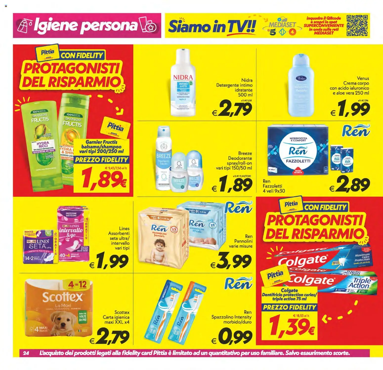 Volantino SuperConveniente del 29.05.2026 | Pagina: 24 | Prodotti: Balsamo, Intimo, Latte, The
