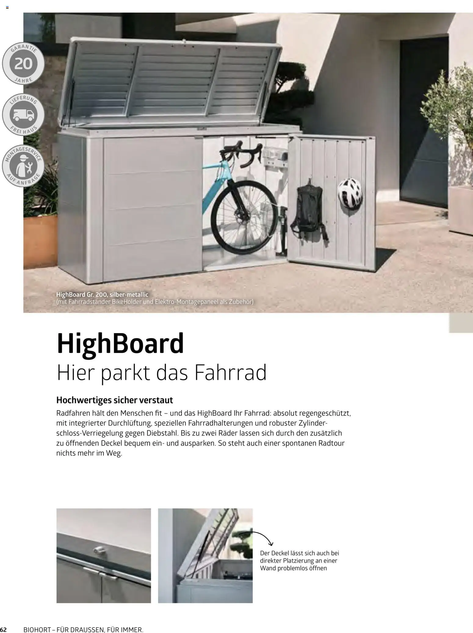 Dehner Biohort – Metall für Garten & Terrasse – gültig ab 01.01.2026 | Seite: 62 | Produkte: HIghboard