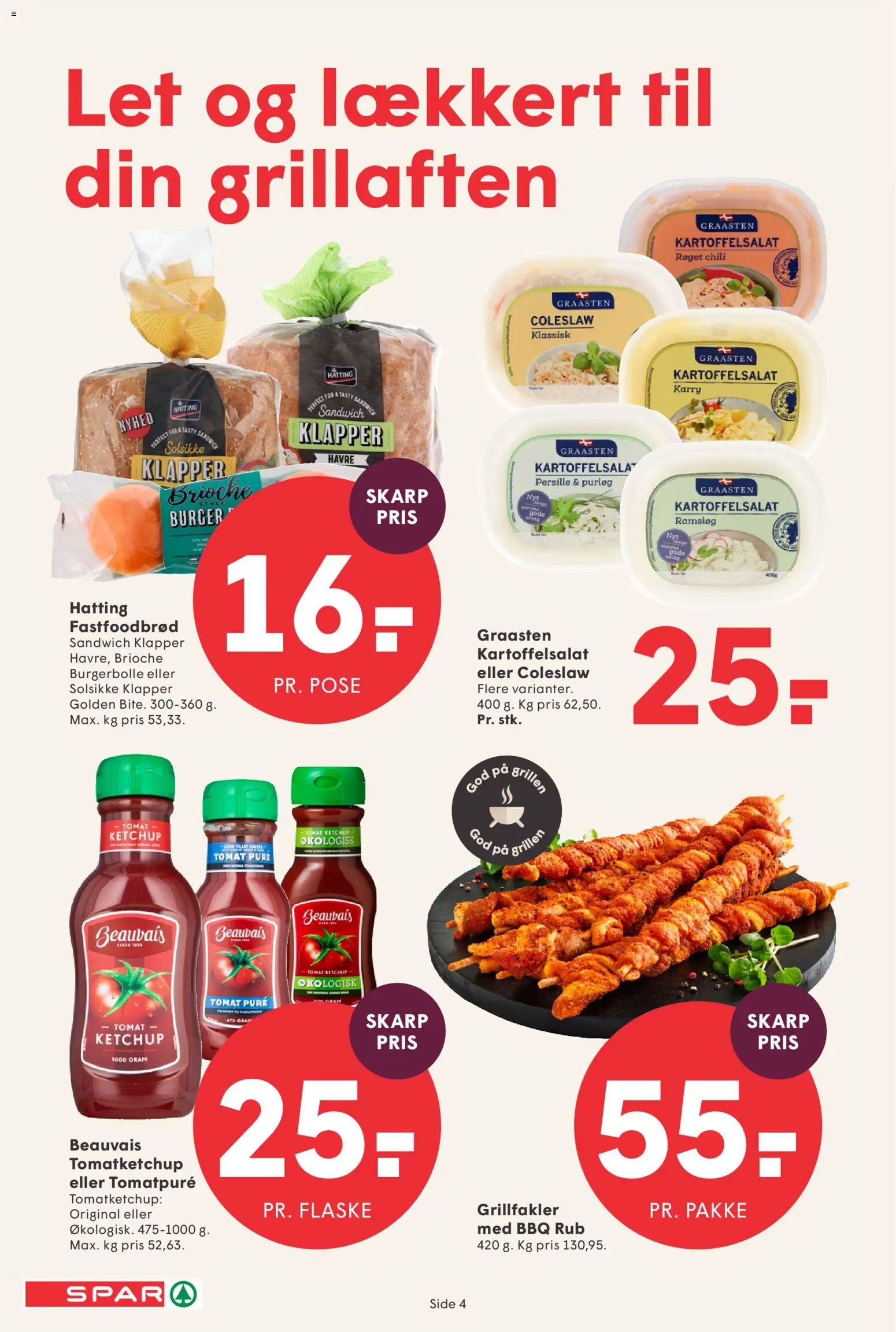 Spar tilbudsavis – gyldig fra 10/07/2026 | Side: 4 | Produkter: Chili, Tomatpuré, Brioche, Persille
