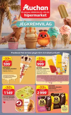 Auchan Jégkrém ajánlataink - amely érvényes a következő dátumtól: 23.04.2026
