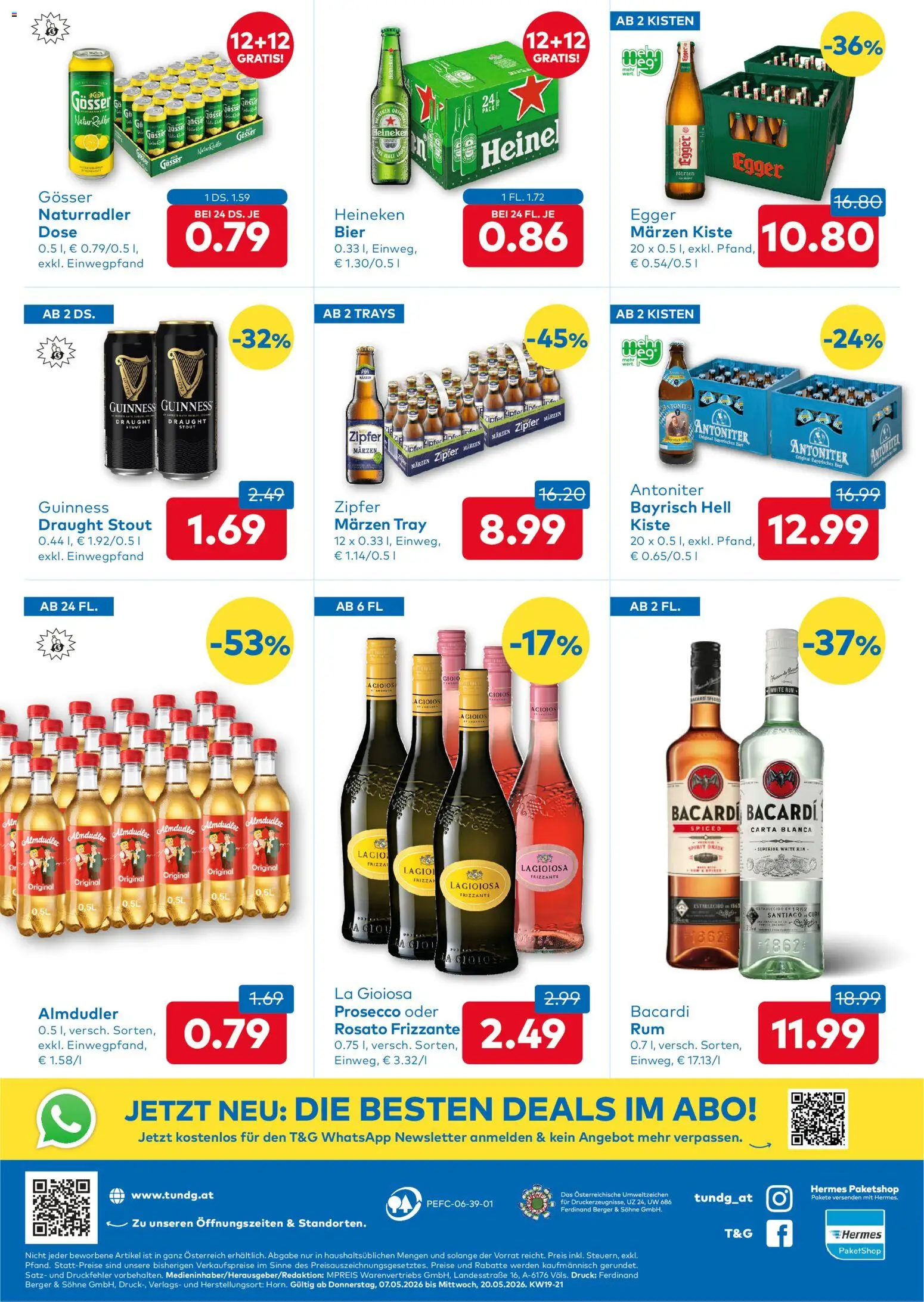 T&G Flugblatt gültig ab 07.05.2026 | Seite: 8 | Produkte: Nüsse, Bier