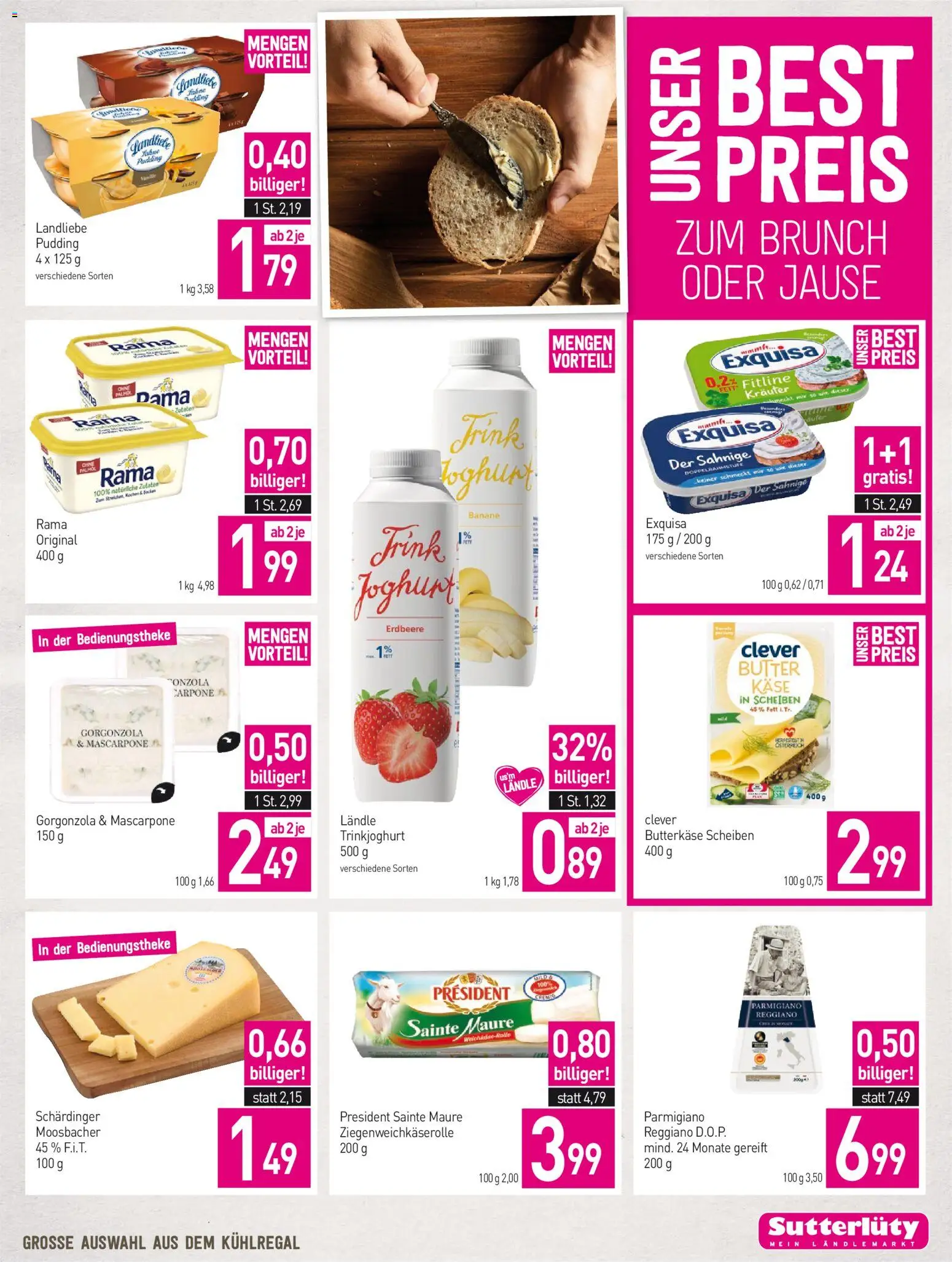 Sutterlüty Flugblatt gültig ab 20.08.2026 | Seite: 5 | Produkte: Zutaten, Kocher, Butter, Joghurt