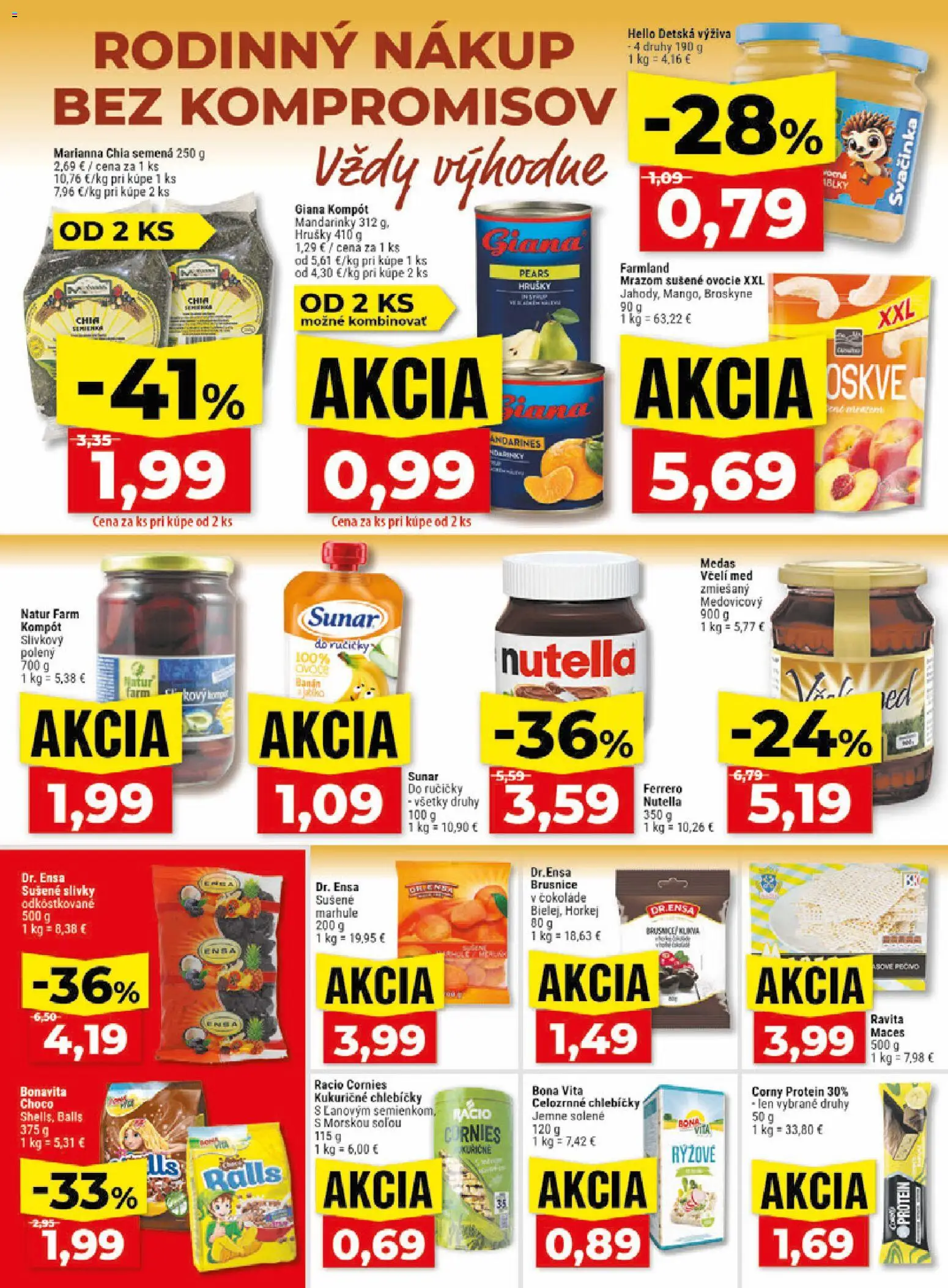 Nové Klas akcie – leták je platný od 13.07.2026 | Strana: 13 | Produkty: Klíma, Sunar, Sušené slivky