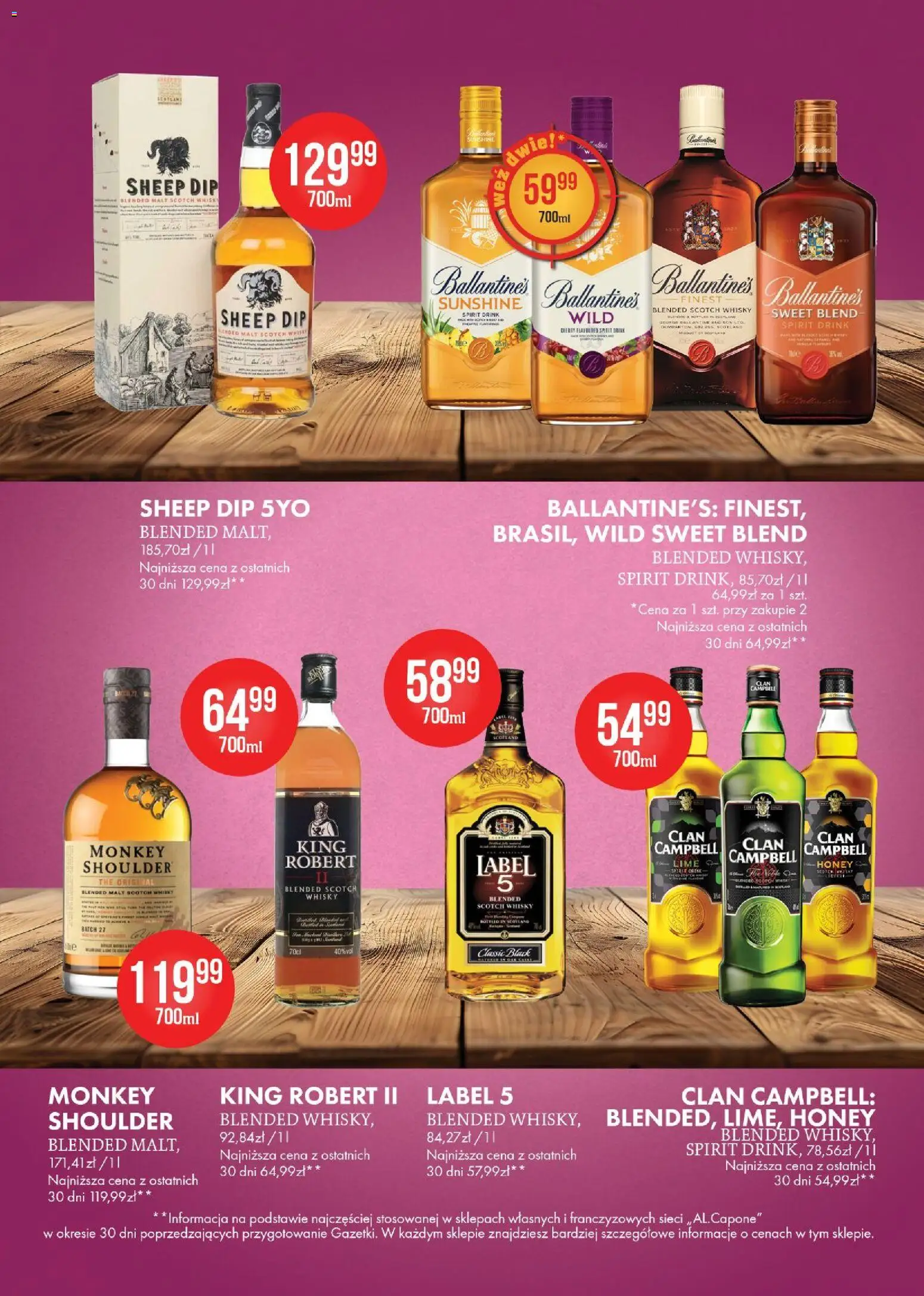 Al.Capone gazetka od 06.07.2026 | Strona: 10 | Produkty: Whisky