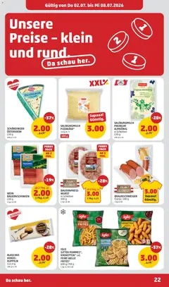 Penny Markt Flugblatt ab 02.07.2026 gültig | Seite: 22 | Produkte: Wurst, Wein
