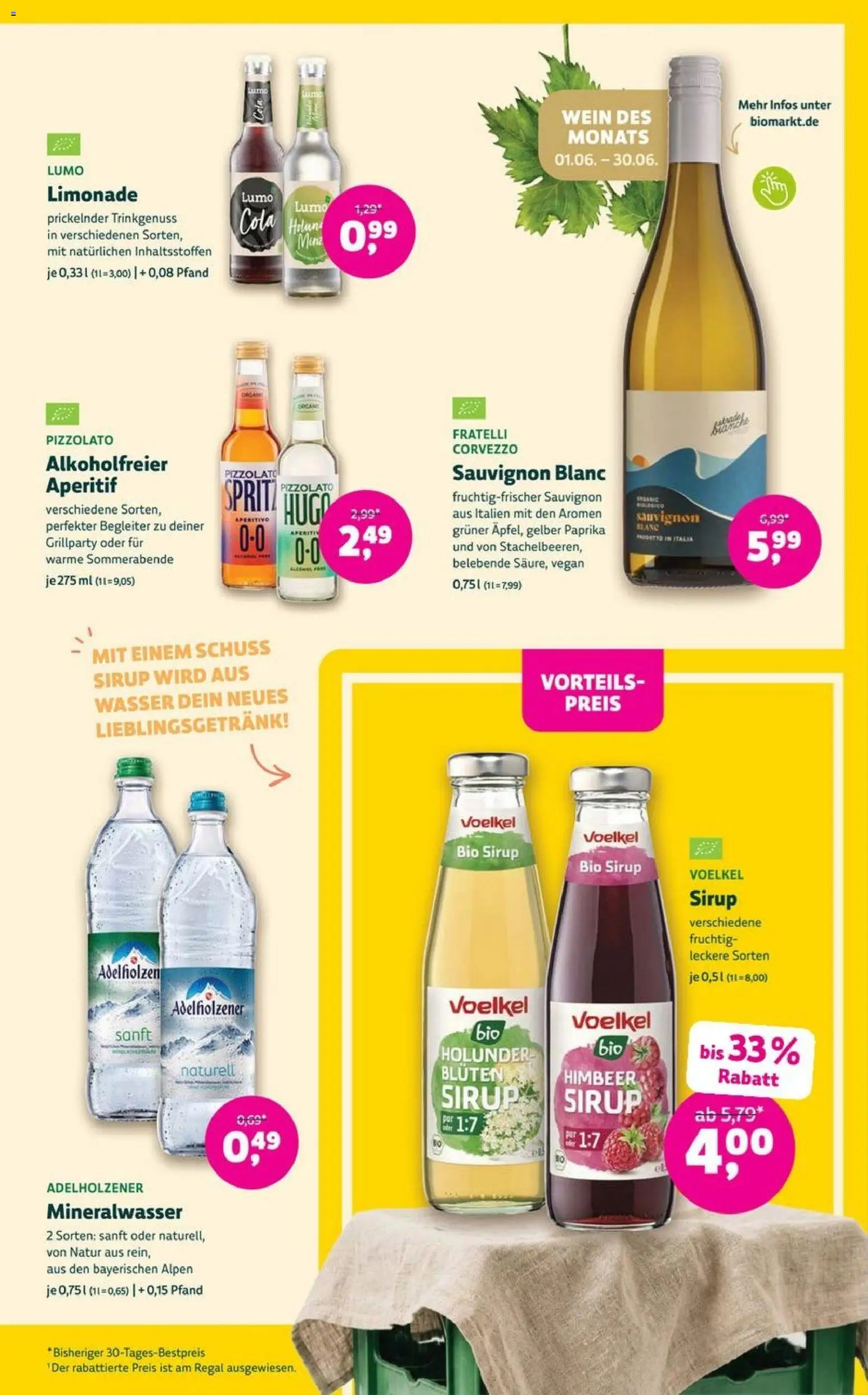 Denns BioMarkt Angebote – gültig ab 03.06.2026 | Seite: 15 | Produkte: Cola, Regal, Limonade, Wein