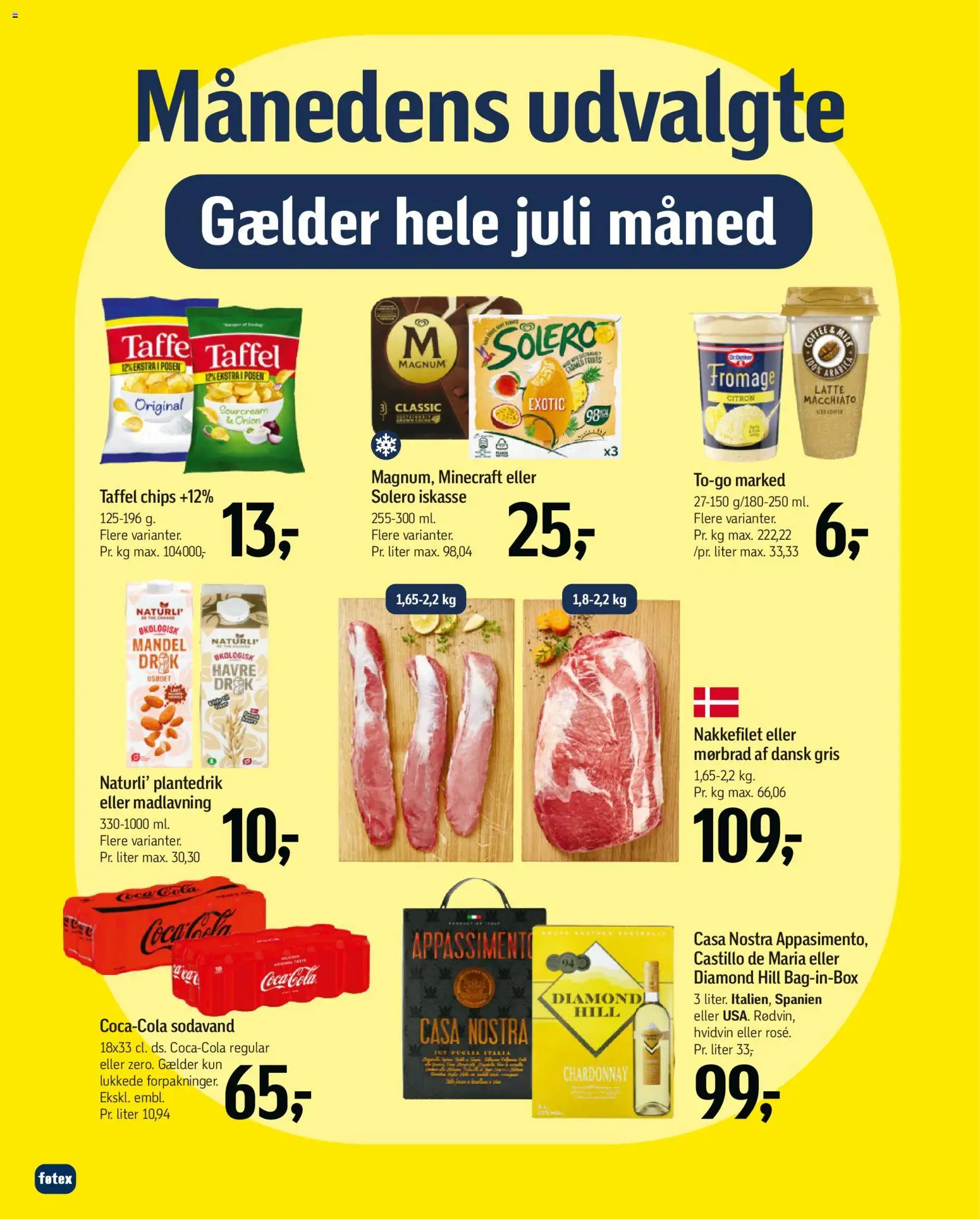 Føtex tilbudsavis – gyldig fra 26/06/2026 | Side: 4 | Produkter: Hvidvin, Sodavand, Nakkefilet