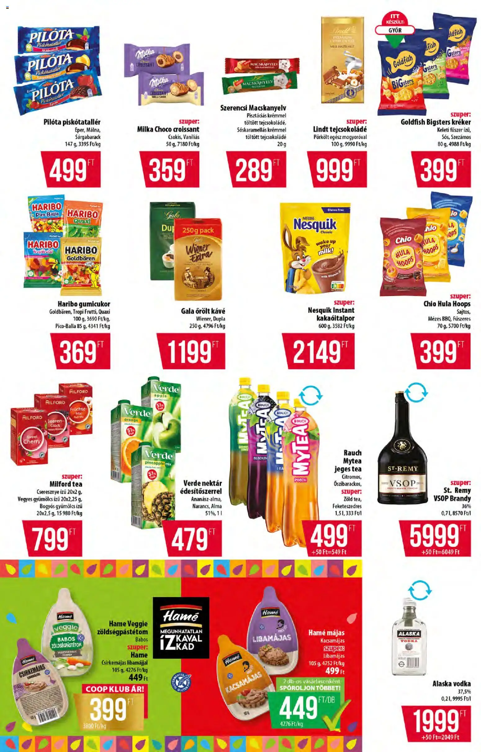 COOP akciós ujság - amely érvényes a következő dátumtól: 2026.09.10. | Oldal: 10 | Termékek: Piskótatallér, Kréker, Őrölt kávé, Fűszer