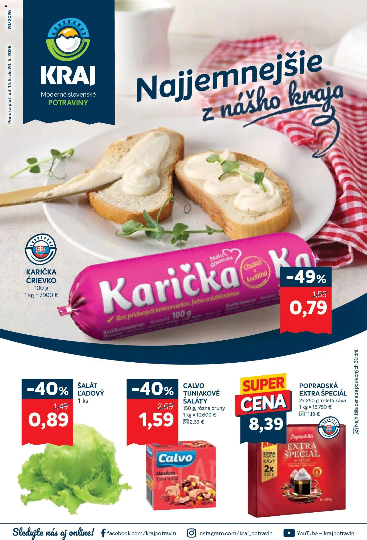 Nové Kraj akcie – leták je platný od 14.05.2026 | Strana: 1