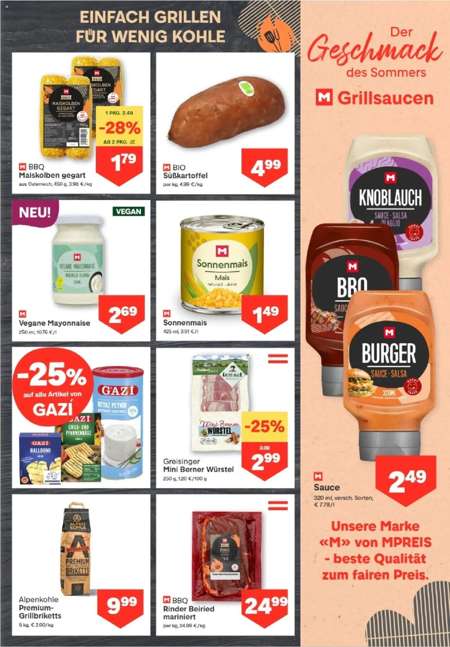 MPREIS Lenzing gültig ab 30.07.2026 | Seite: 7 | Produkte: Mayonnaise, Knoblauch, Grill