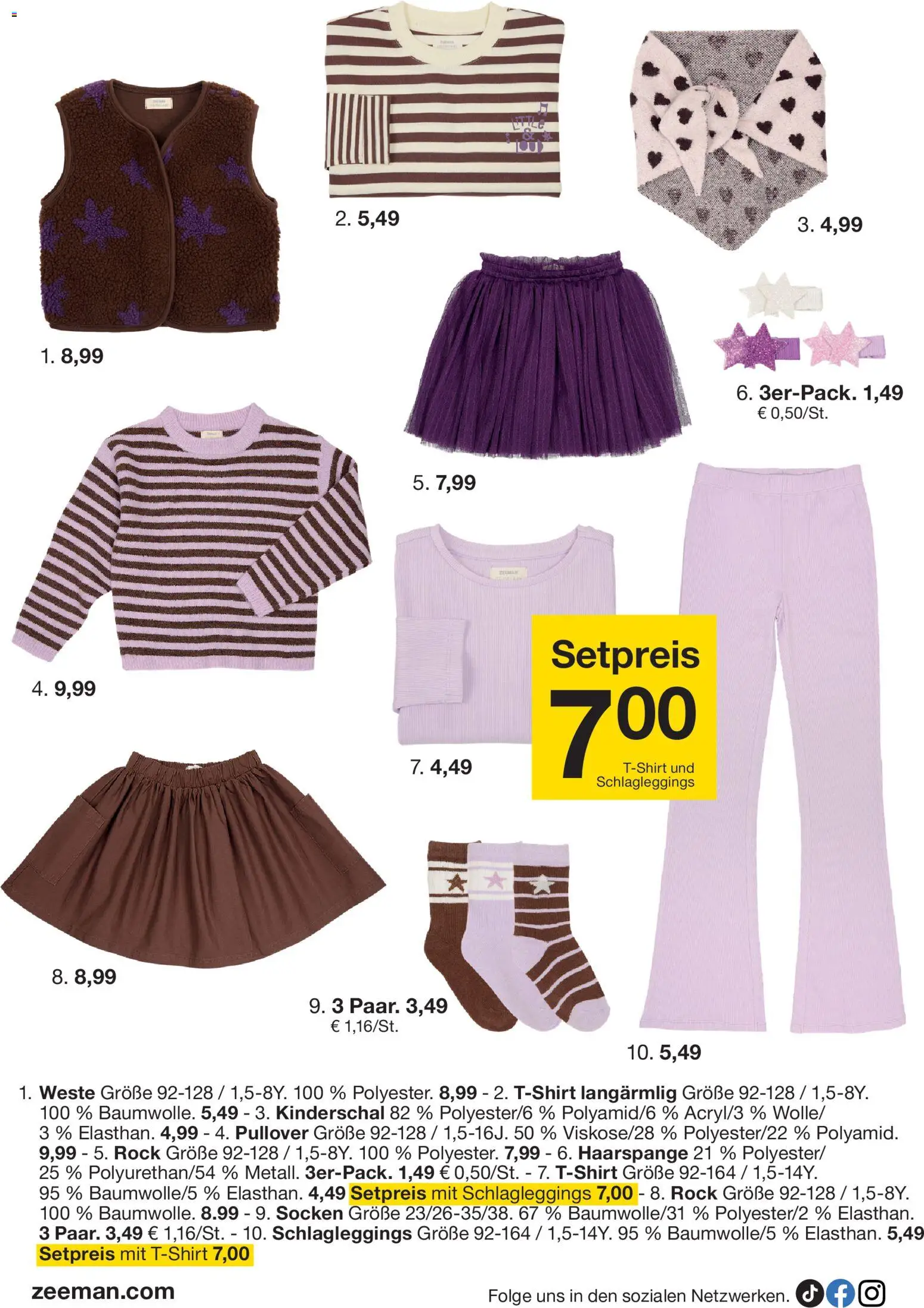Zeeman Prospekt – gültig ab 08.08.2026 | Seite: 12 | Produkte: Rock, Pullover, Weste, Socken