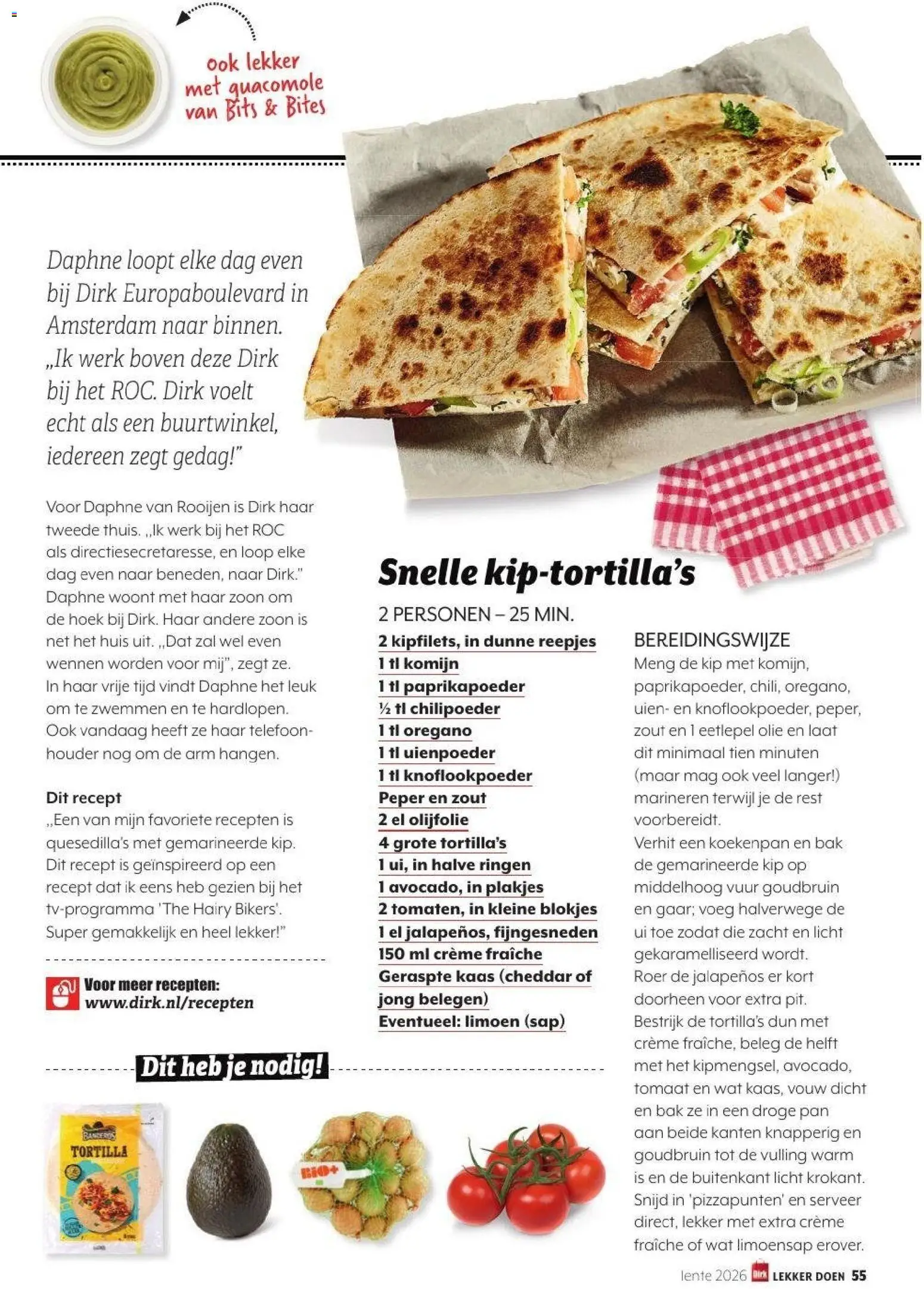 {H1} | Pagina: 55 | Producten: Sap, Cheddar, Peper, Tortilla's