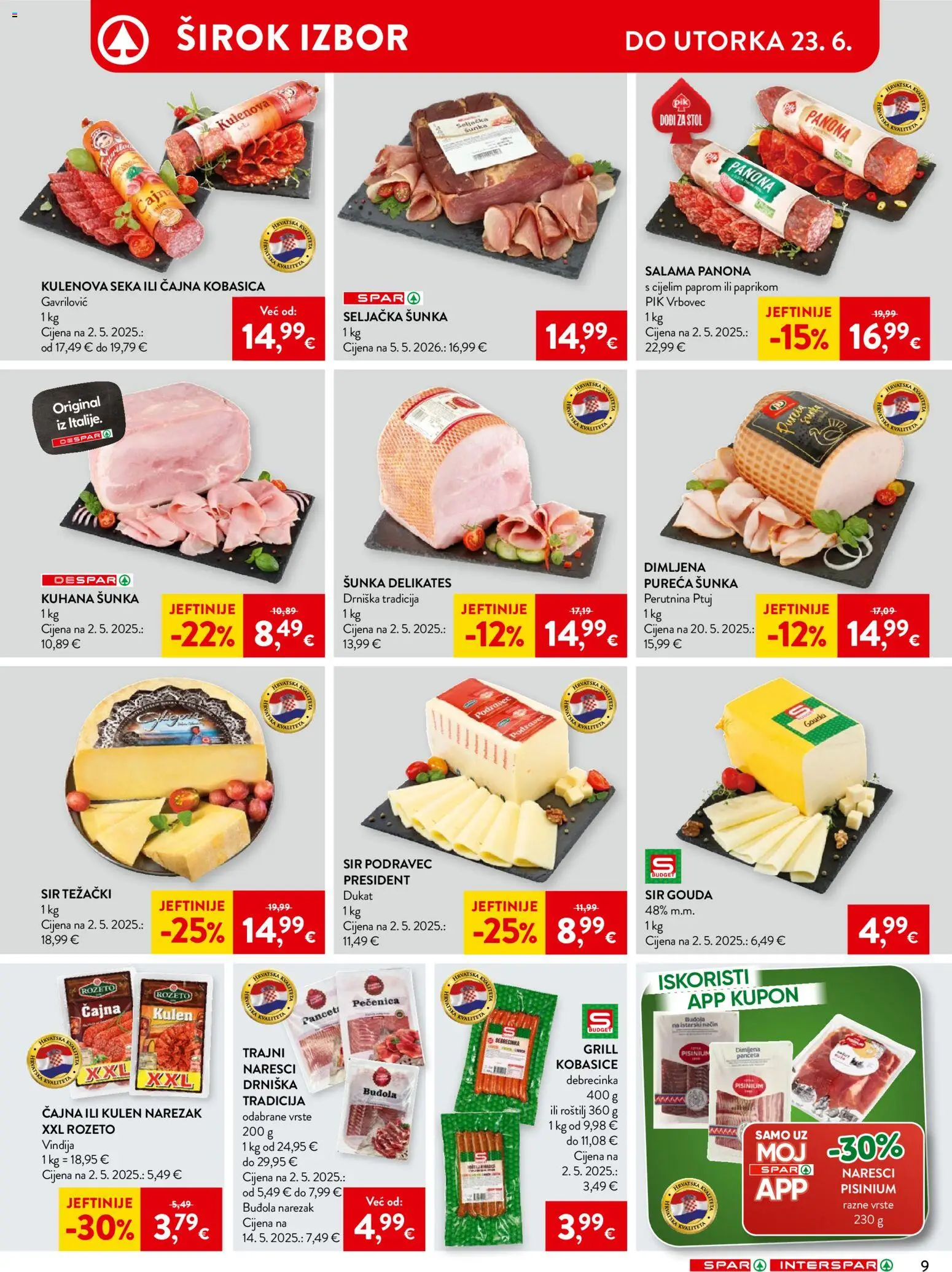 Spar katalog | vrijedi od 17.06.2026 | Stranica: 14 | Proizvodi: Salama, Narezak, Perutnina Ptuj, Pik Vrbovec