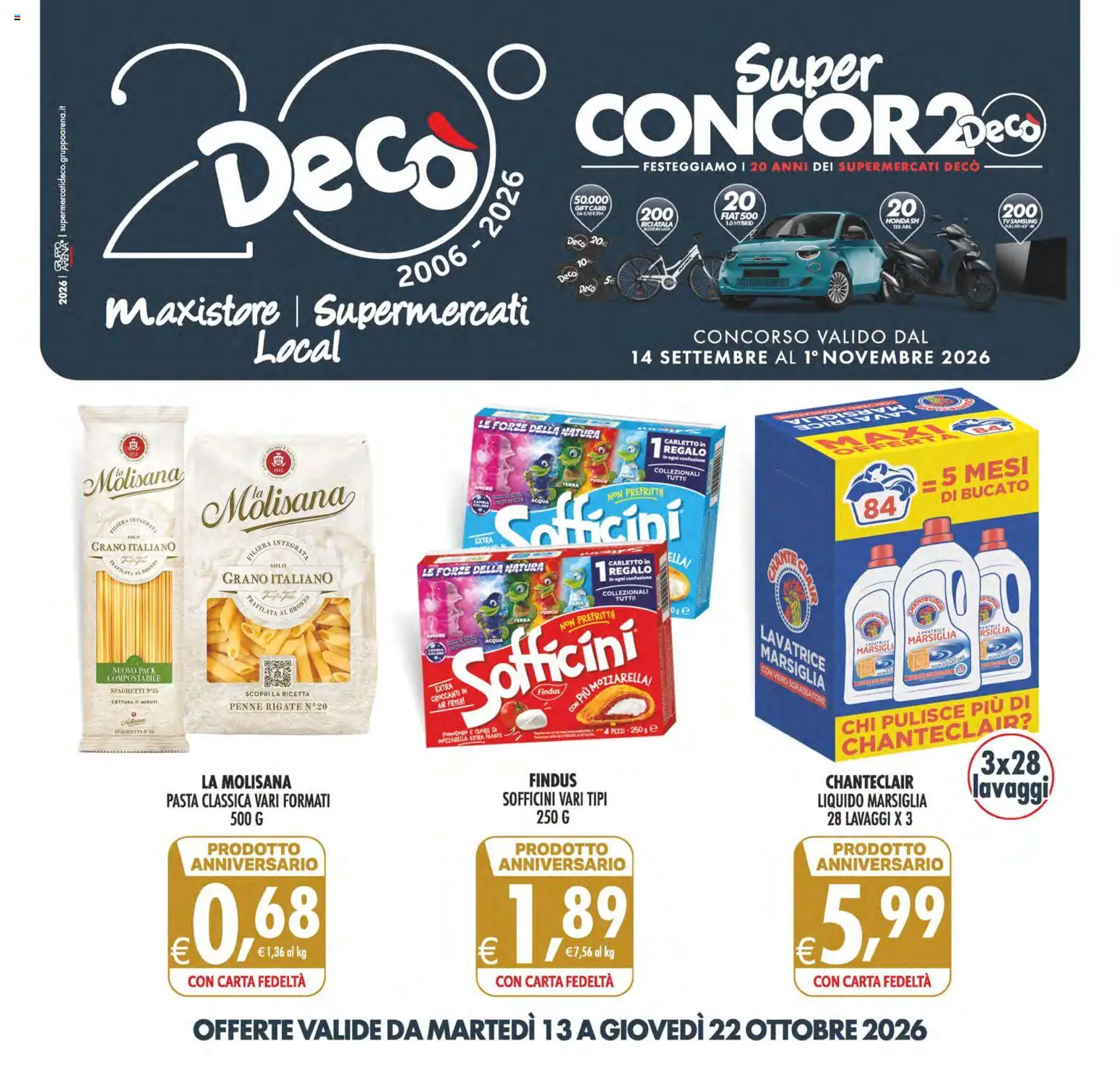 Deco Martedì 13 Ottobre Grandi Risparmi