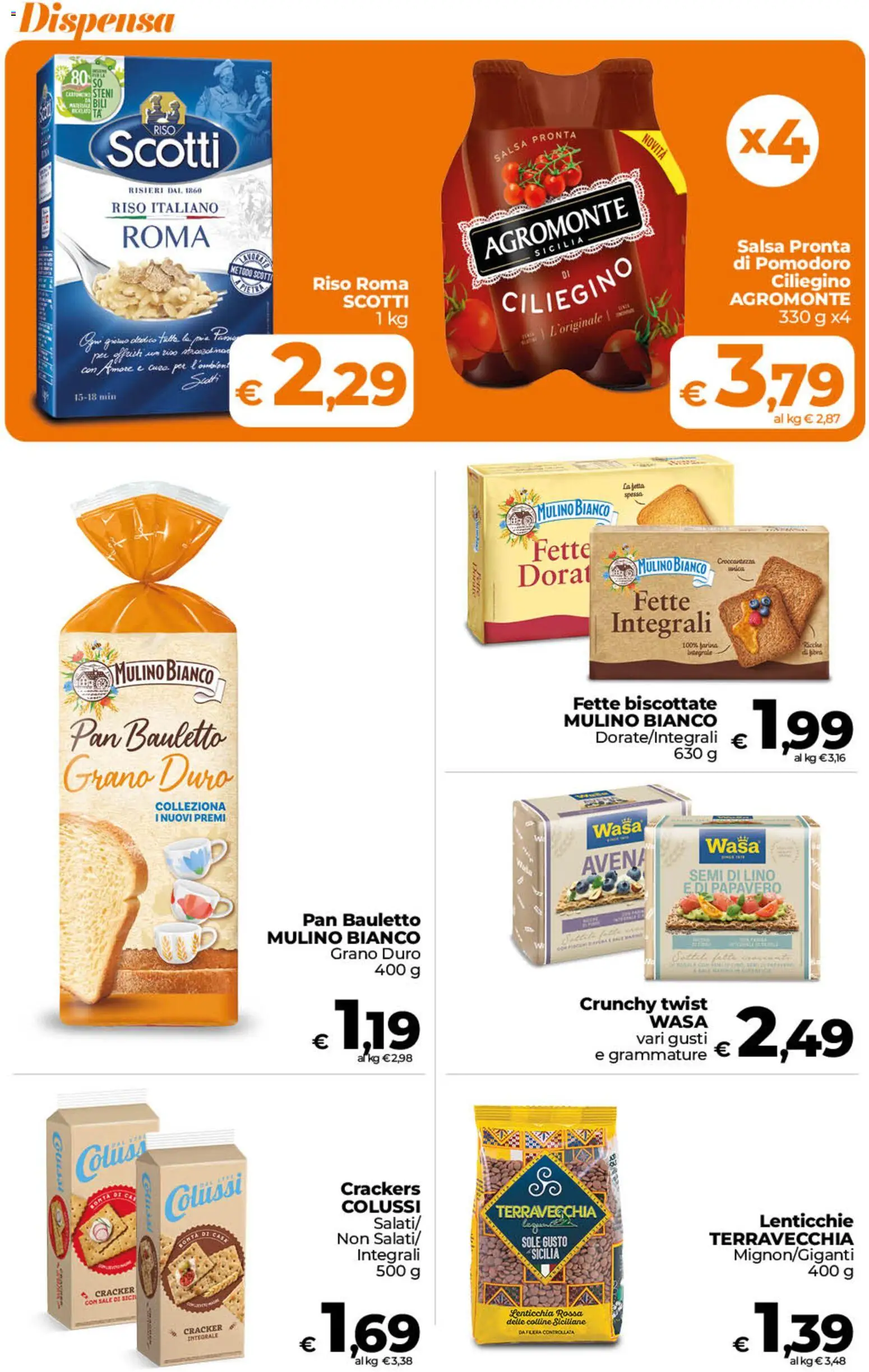 Volantino Ipercoop del 23/10/2026 | Pagina: 29 | Prodotti: Riso, Lenticchie, Farina, Fette biscottate