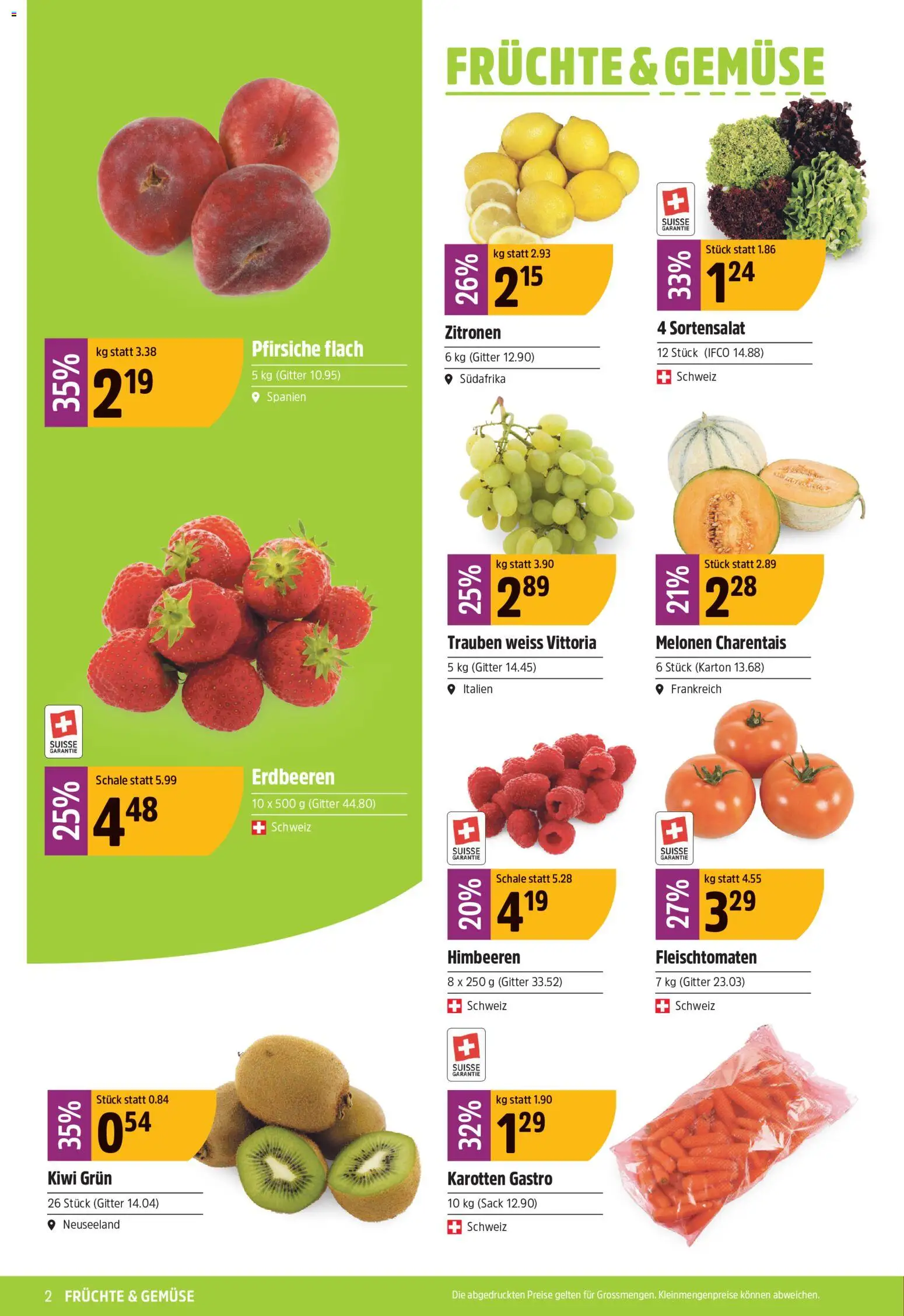 TopCC aktionen – gültig ab 27.07.2026 | Seite: 2 | Produkte: Kammerjunker, Gitter, Kiwi, Früchte