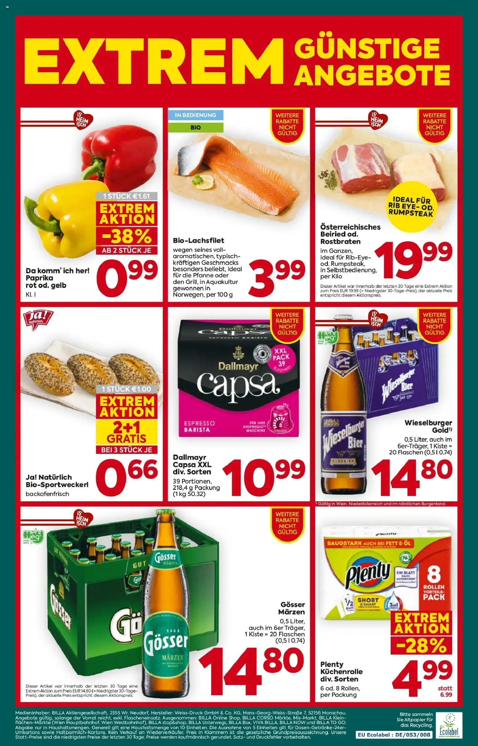 Billa Plus Flugblatt - Wien von 10.09.2026 - Aktuelle Angebote | Seite: 16 | Produkte: Öl, Bier
