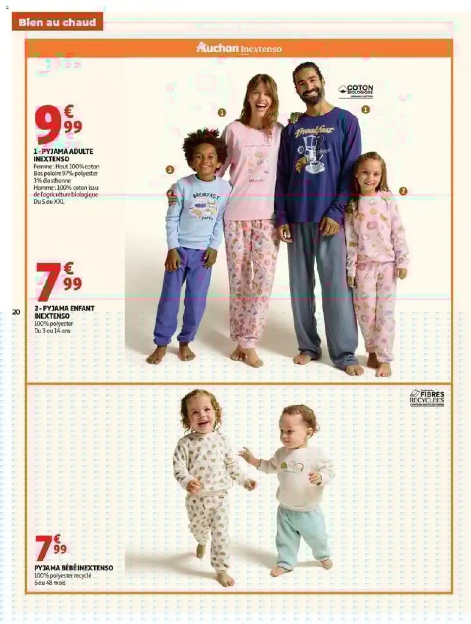 {H1} | Page: 20 | Produits: Coton, Pyjama bébé, Polaire, Pyjama