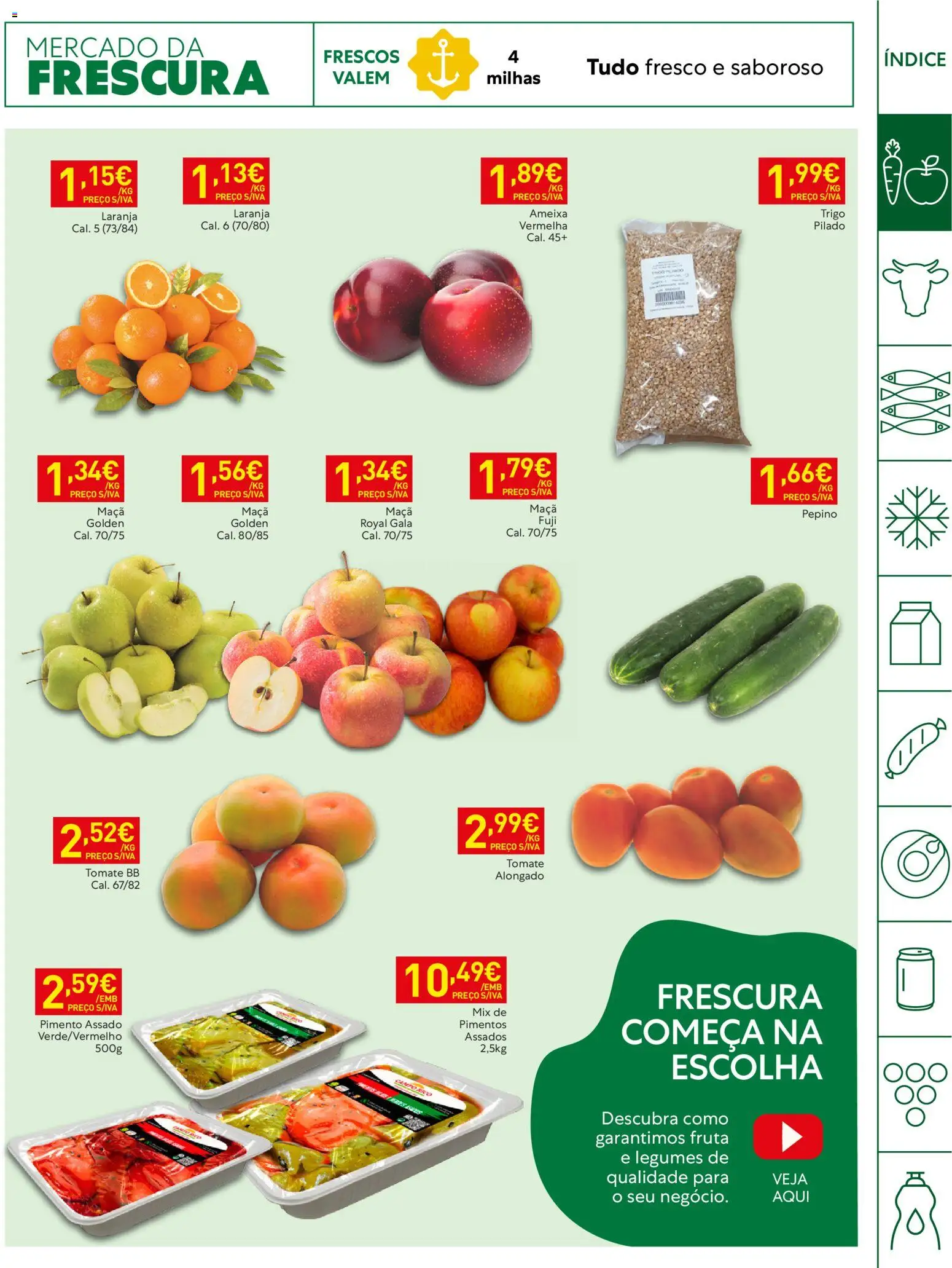 Recheio Horeca Madeira │ válido de 29/09/2026 | Página: 3 | Produtos: Pepino, Maça, Tomate, Pimento