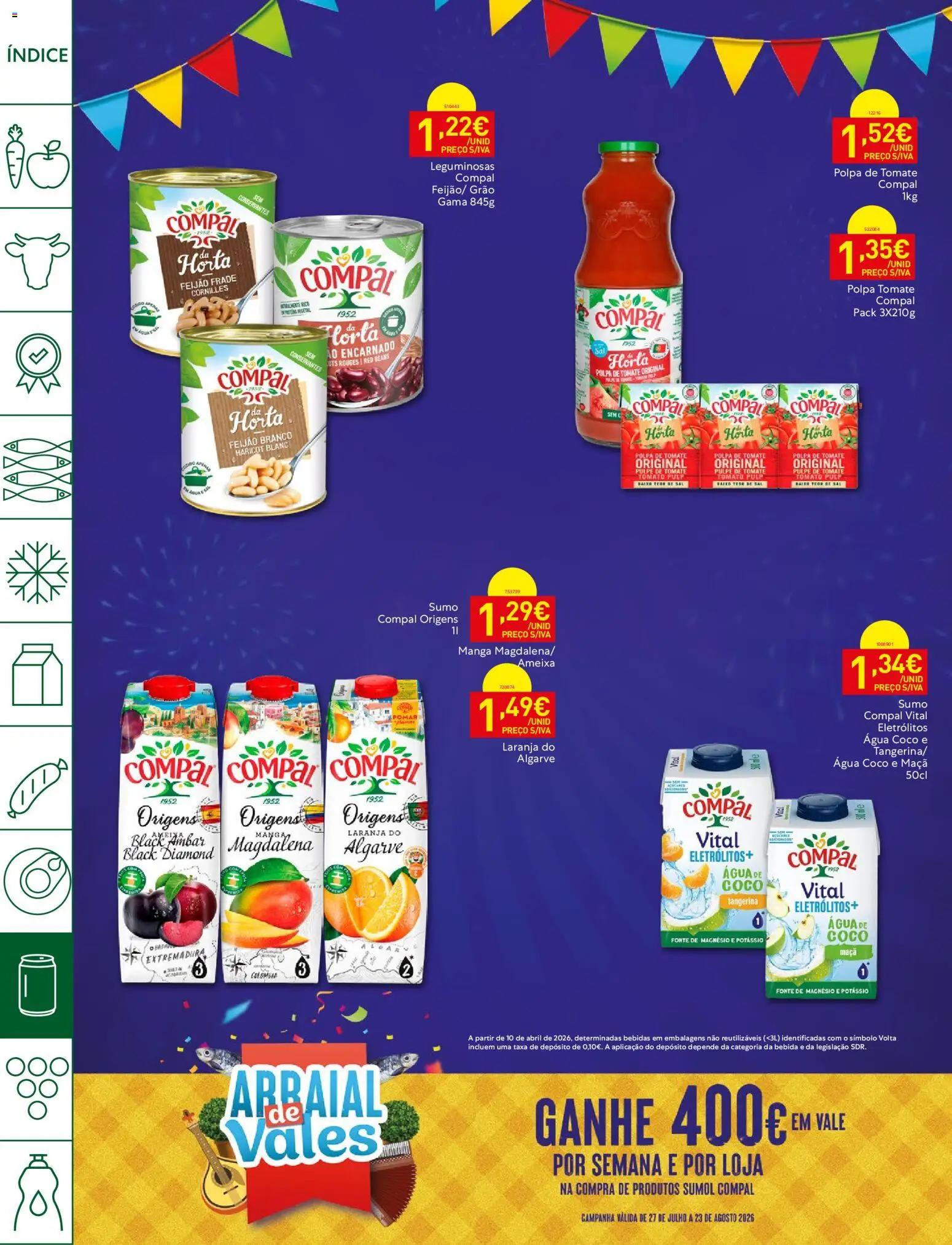 Recheio Horeca │ válido de 18/08/2026 | Página: 18 | Produtos: Agua, Leguminosas, Manga, Maça