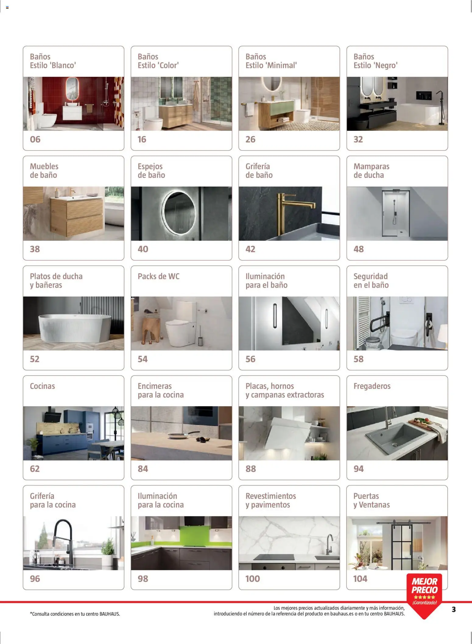 Bauhaus folleto Renueva │ válido desde el 02.03.2026 | Página: 3 | Productos: Cocina, Galette de chaise, Baño, Ducha