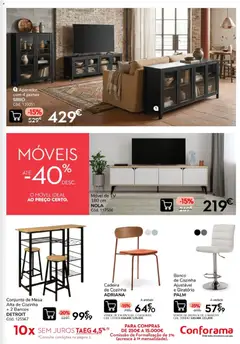 Pré-visualização Conforama - Quinzena top válido de 10/09/2026 | Página: 7 | Produtos: Banco, Portas, Mesa, Cadeira