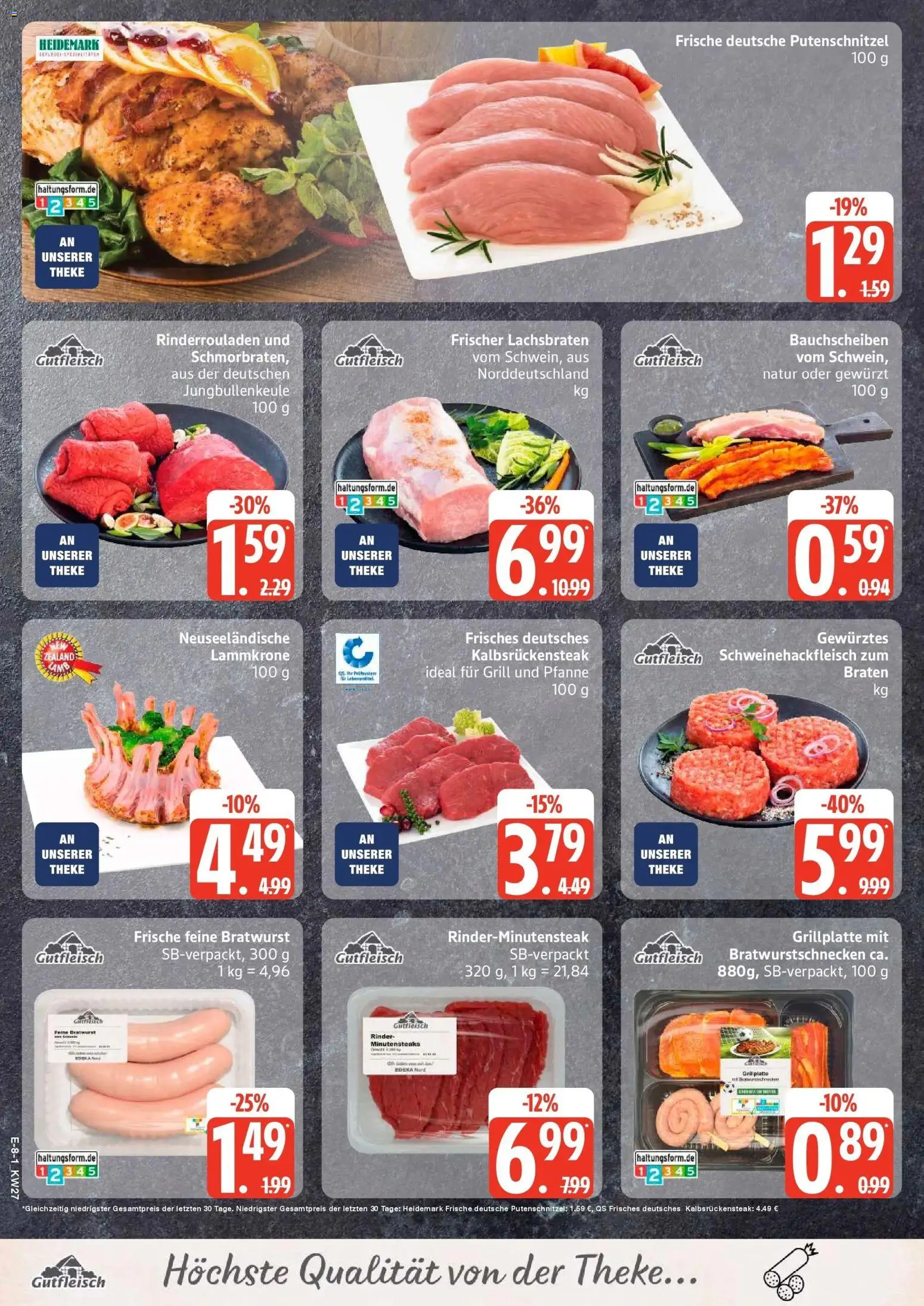 Edeka - EDEKA: Wochenangebote – gültig ab 28.06.2026 | Seite: 9 | Produkte: Rinderrouladen, Grill, Theke, Putenschnitzel