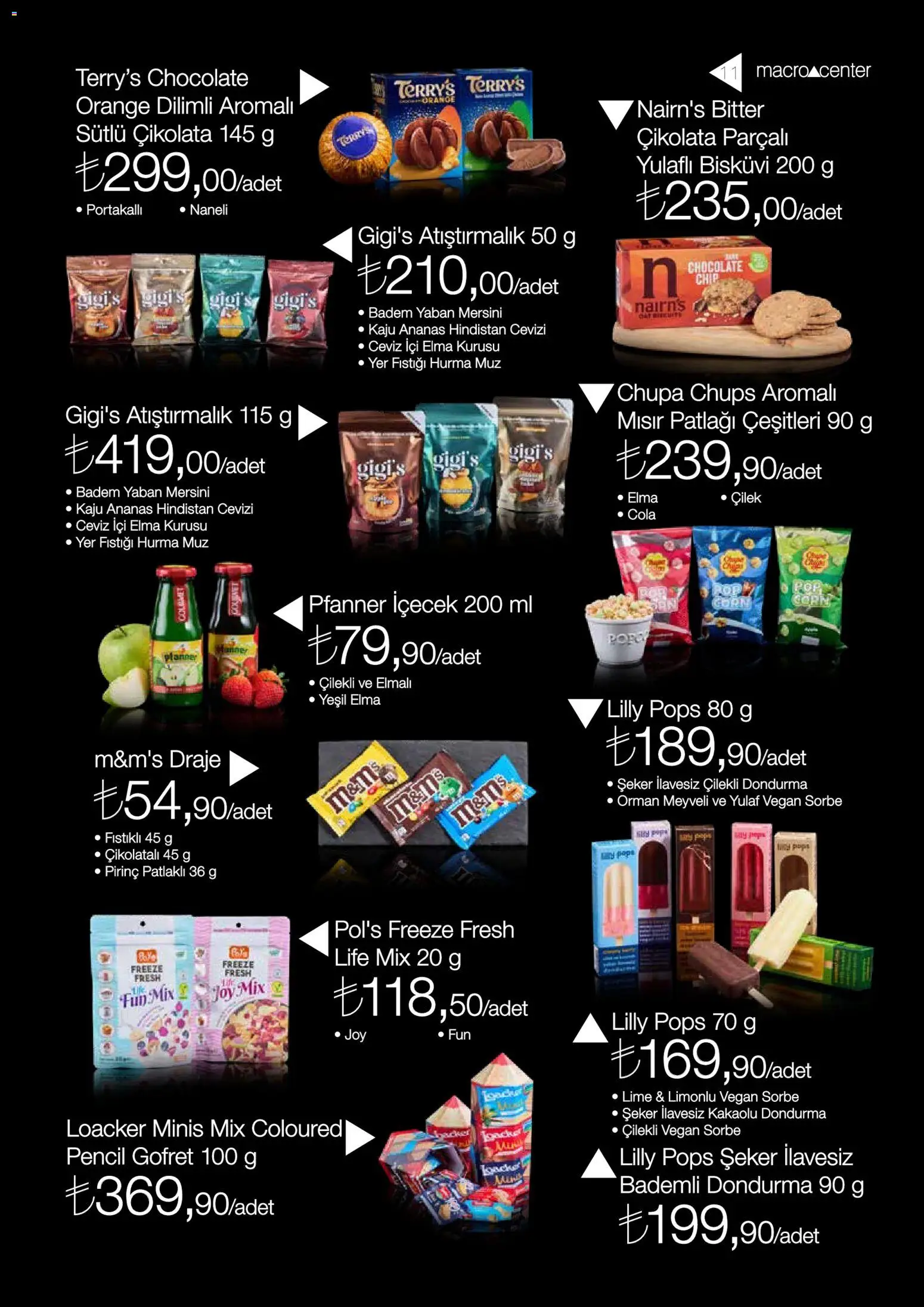 Migros Katalog - MacroStyle - 01.04.2026 tarihinden itibaren geçerlidir | Sayfa: 11 | Ürünler: Atıştırmalık, Ananas, Yer fıstığı, Hurma