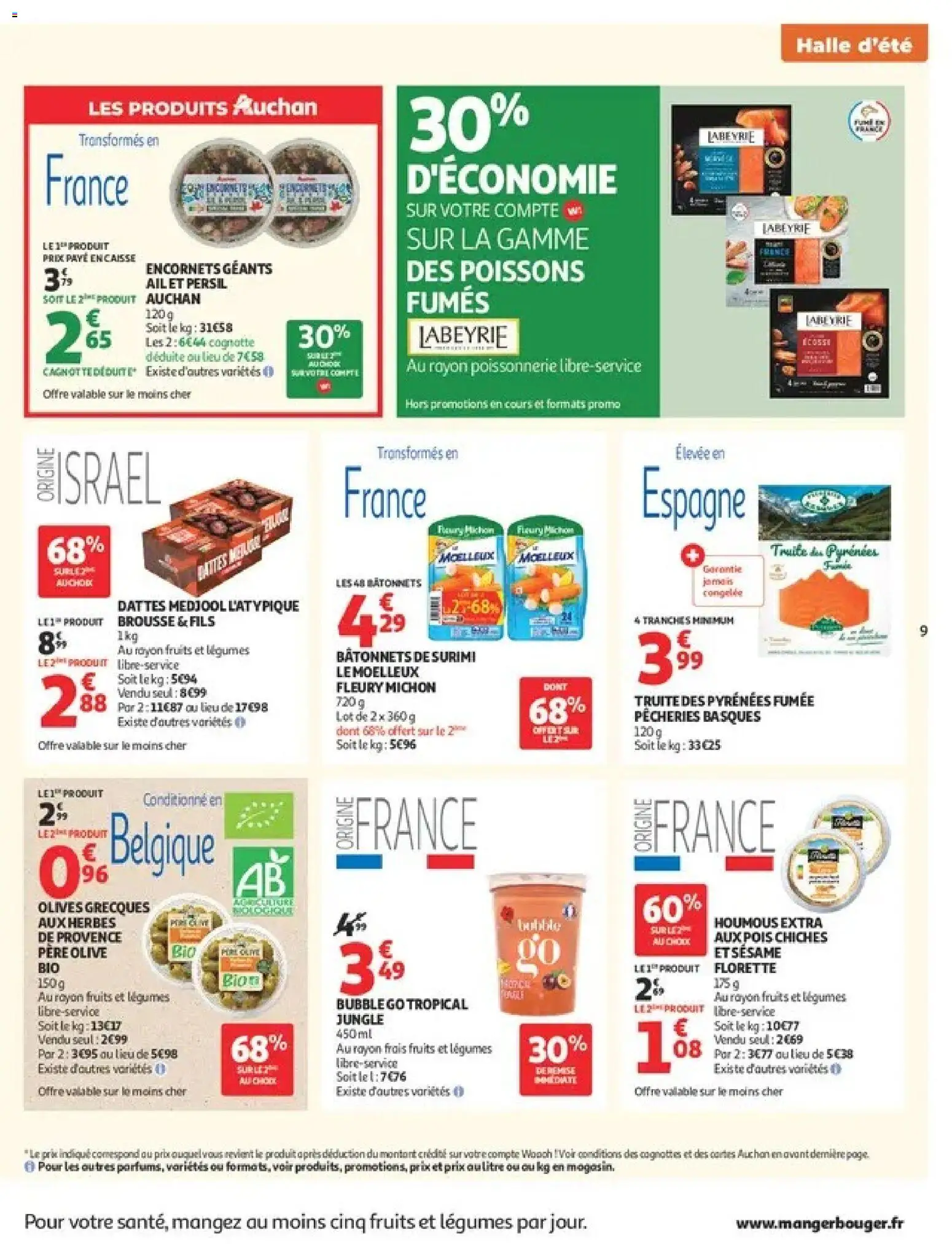{H1} | Page: 9 | Produits: Olives, Poissonnerie, Pois chiches, Pois
