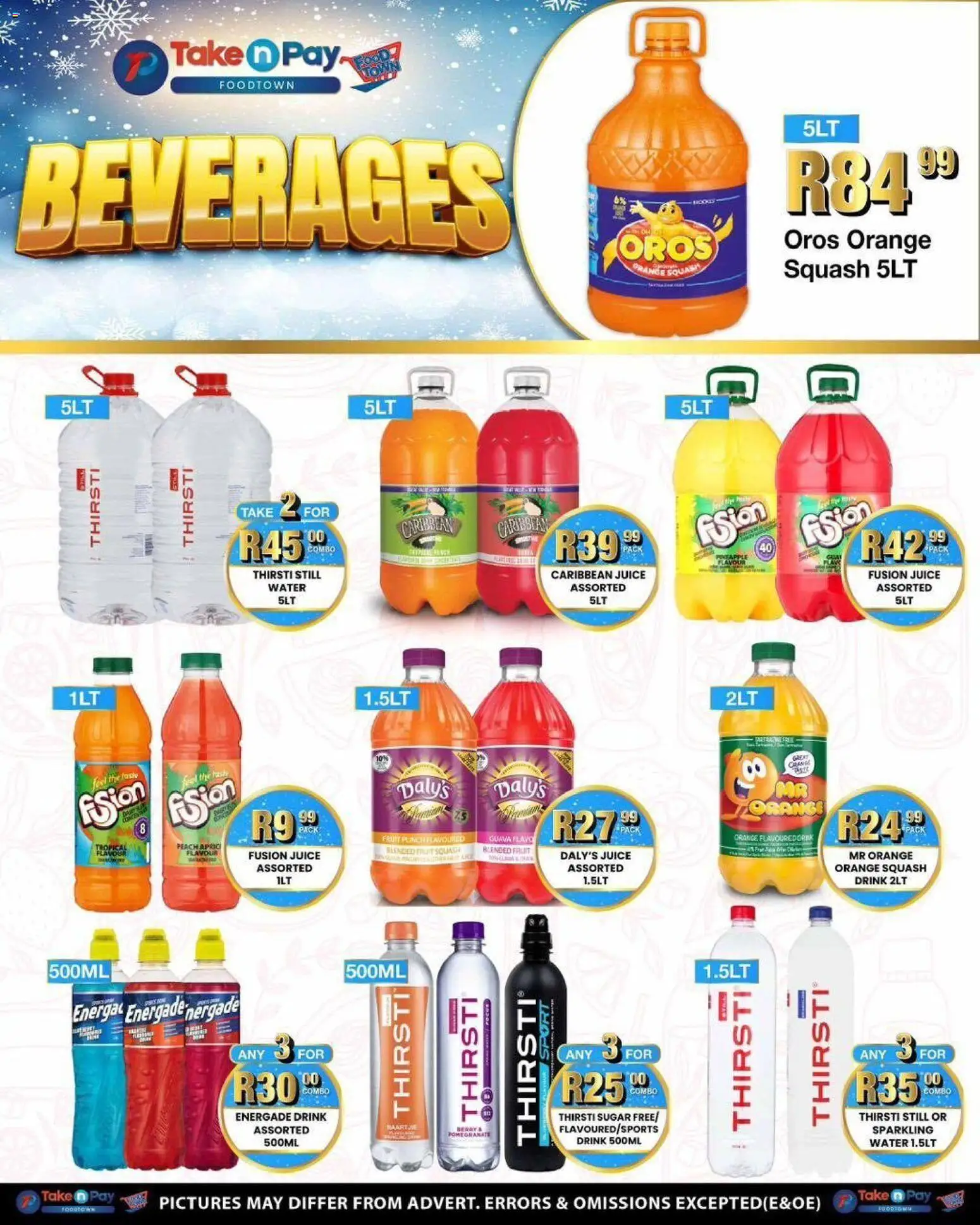 New Take n Pay catalogue – valid from 08.06.2026 | Page: 9 | Products: Squash, Water, Fruit, Sugar