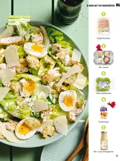 Parmezaan, Parmesan cheese, ingredient for Caesar salad. - Voorbeeld van een folder van Delhaize, geldig van 02.04.2026 | Pagina: 71