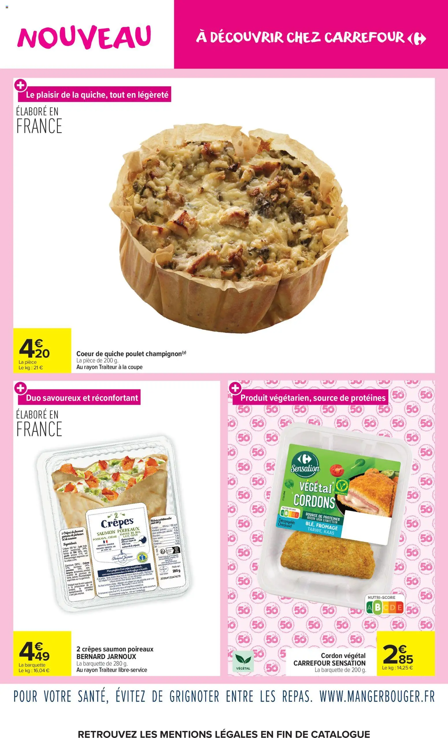{H1} | Page: 2 | Produits: Ingrédients, Farine, Œufs, Pommes