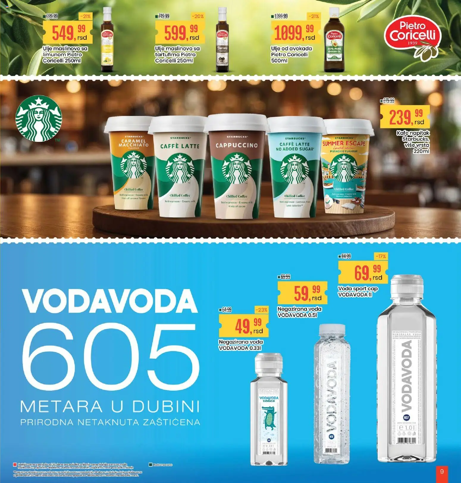 Aroma Market katalog - važi od 25.09.2026 | Strana: 9 | Proizvode: So, Negazirana voda, Voda, Ulje