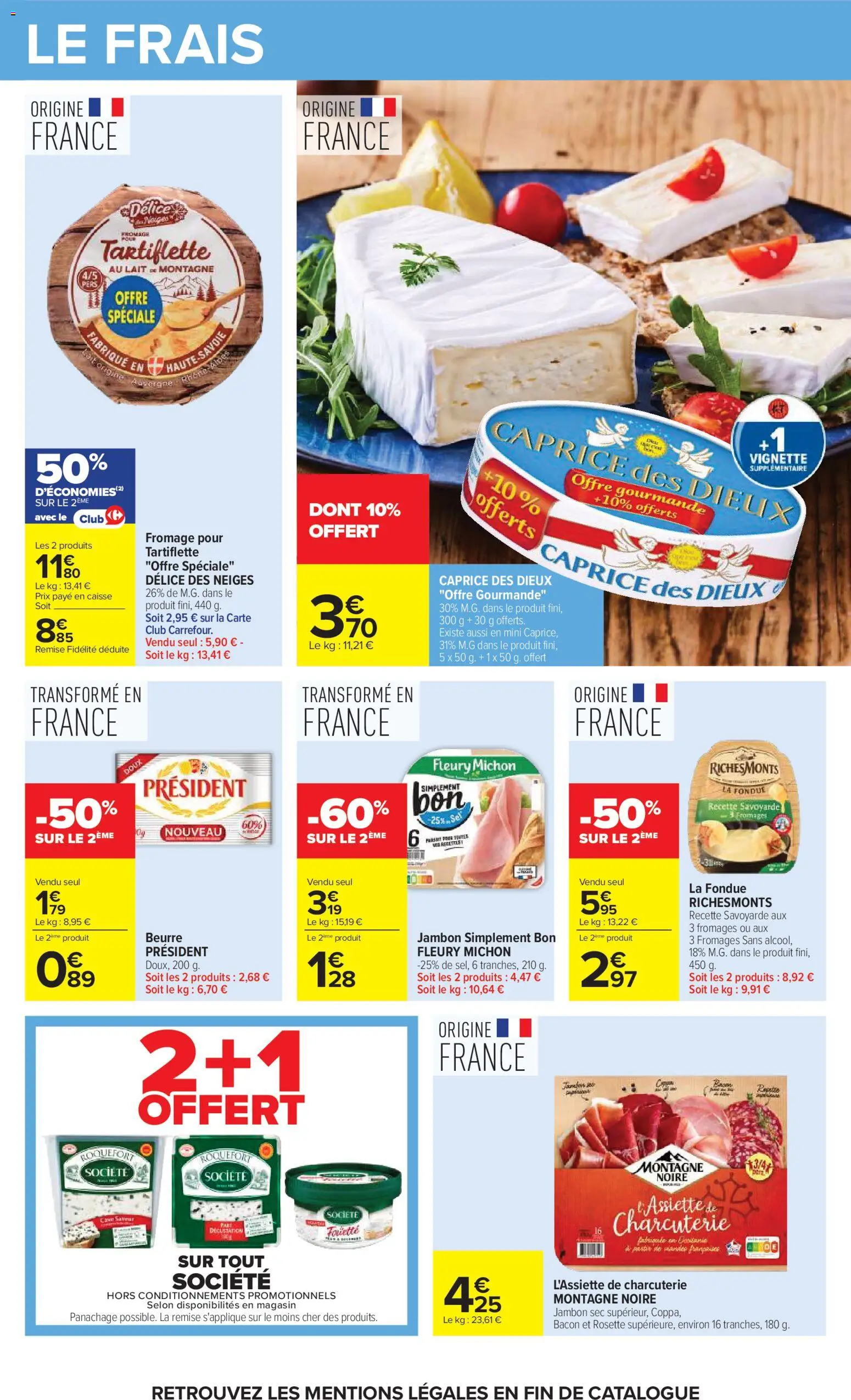 {H1} | Page: 35 | Produits: Tartiflette, Lait, Beurre, Fromage pour tartiflette