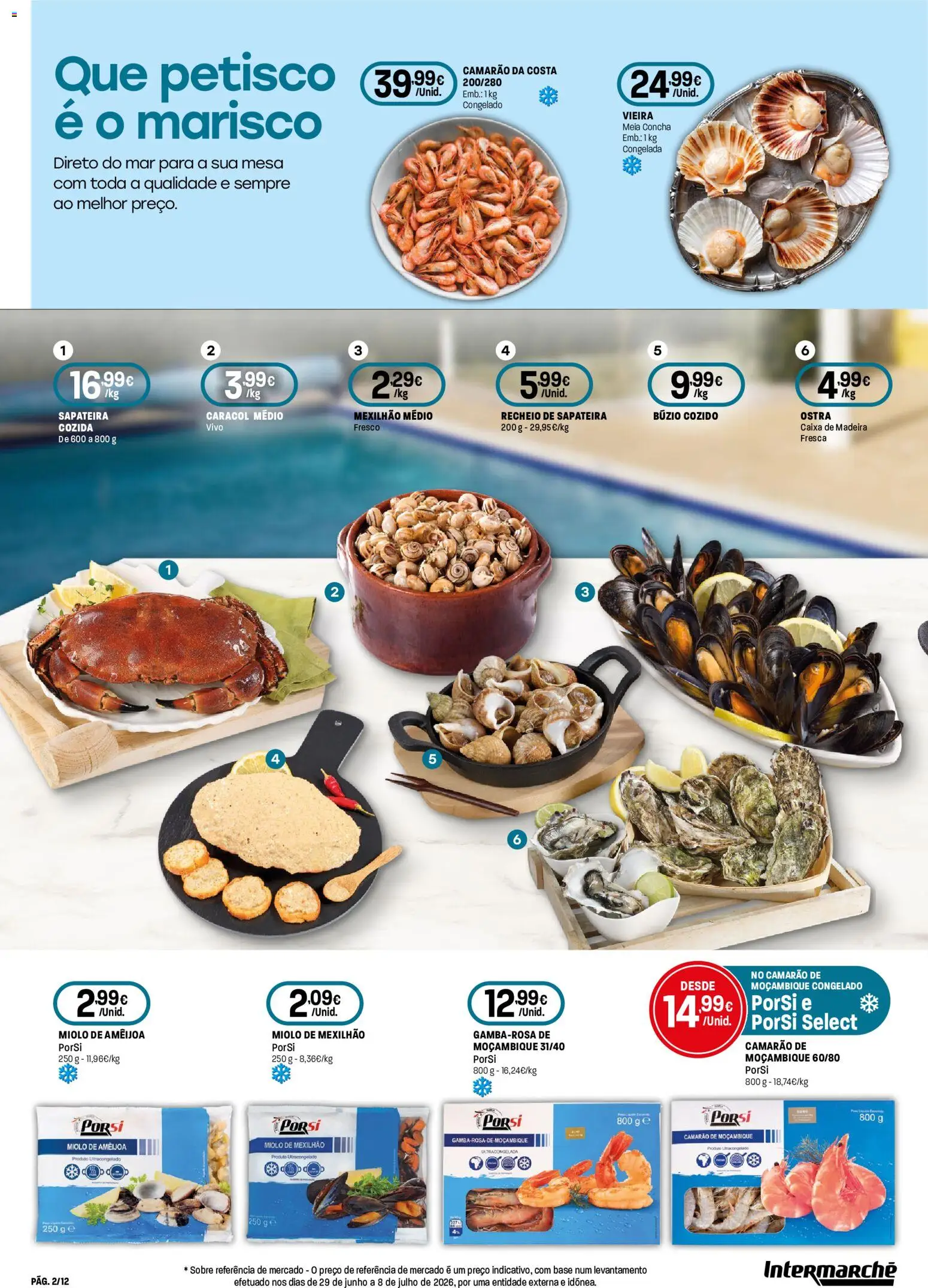 Intermarché - Especial Vinhos e Marisco Super │ válido de 13/08/2026 | Página: 2 | Produtos: Base, Mesa, Caixa, Sapateira