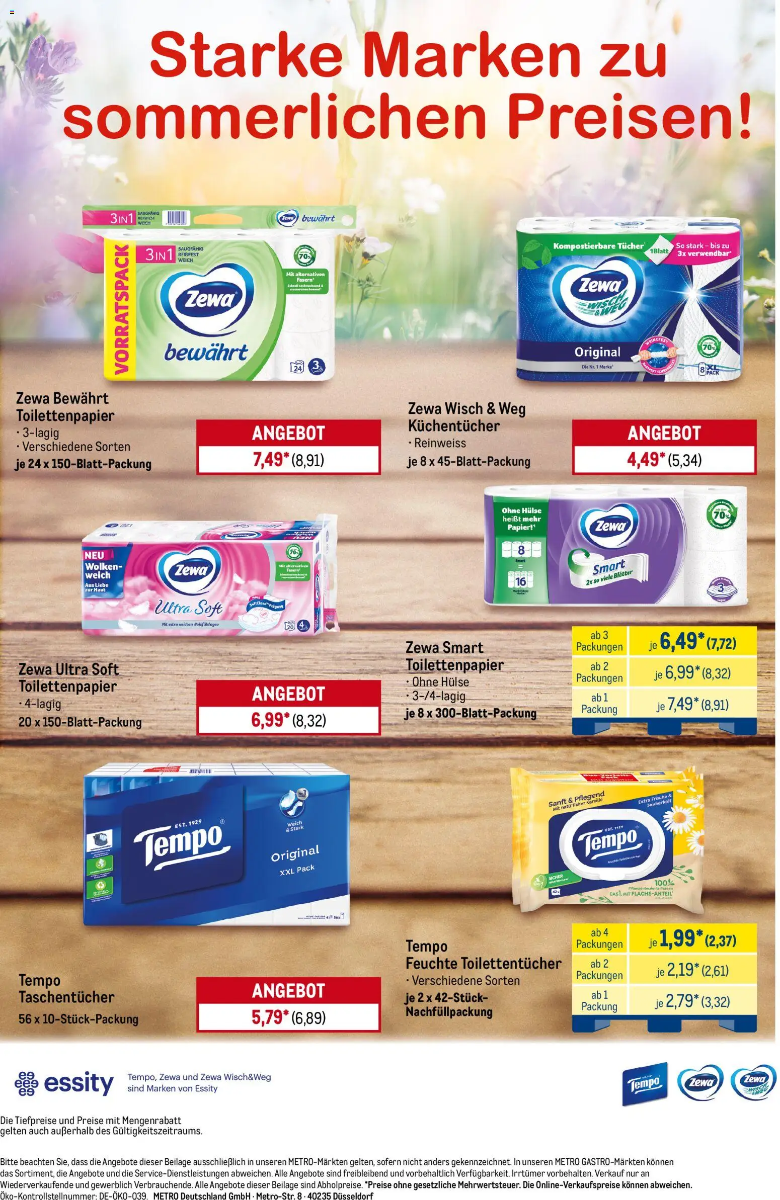 Metro Starke Marken – gültig ab 06.07.2026 | Seite: 17 | Produkte: Zewa, Tempo, Toilettenpapier